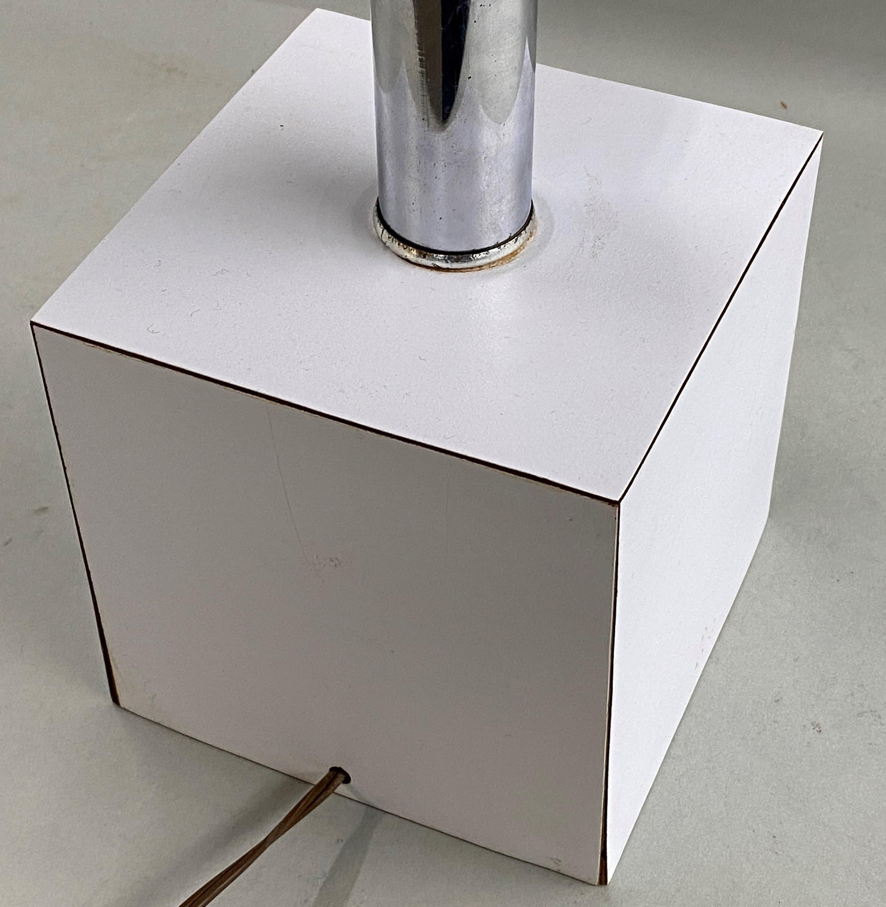 Metal Robert Sonneman Molecule or Eyeball Chrome Table Lamp circa 1960’s
