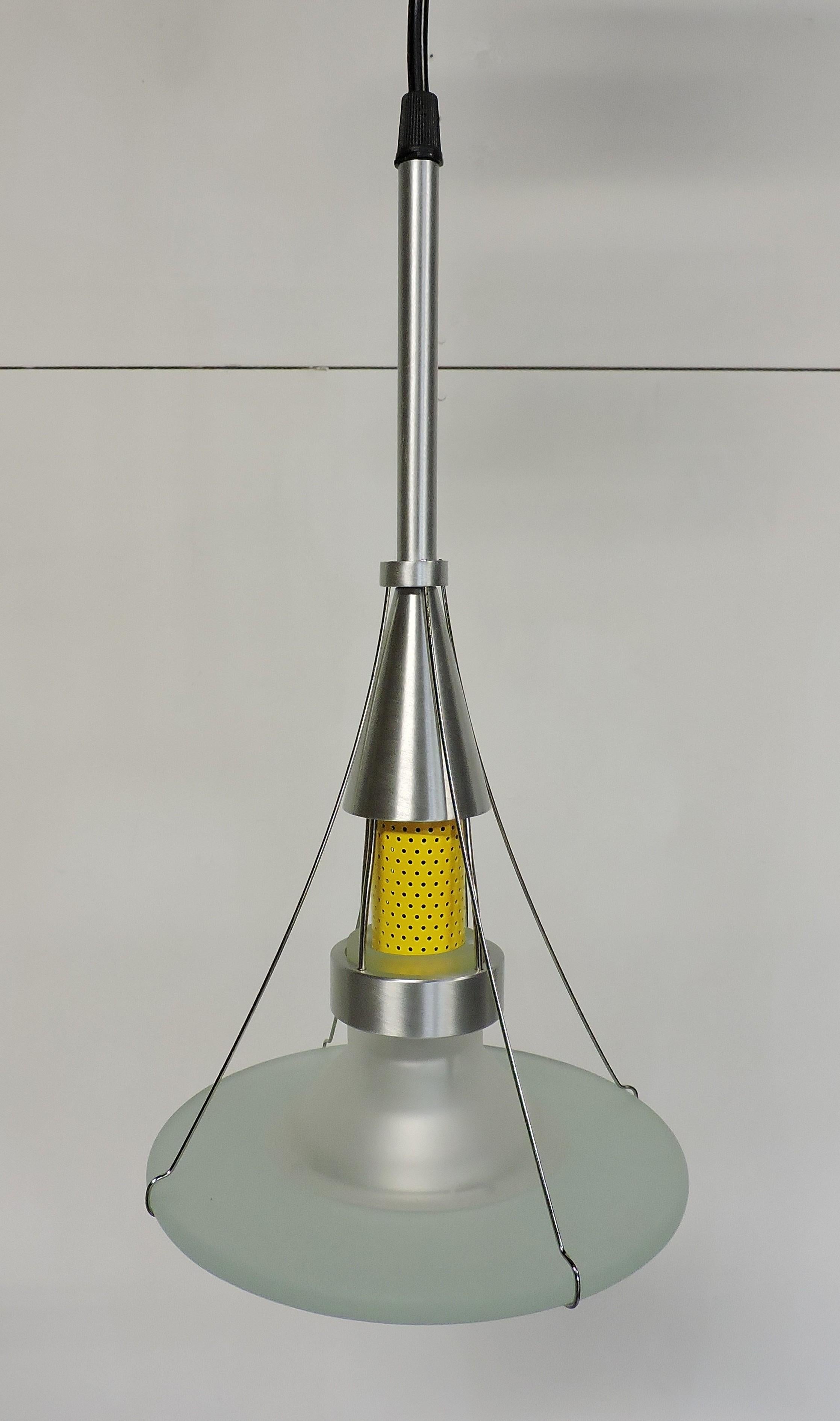 Robert Sonneman NOS Ventilator Series Postmodern Pendant Light For Sale 2