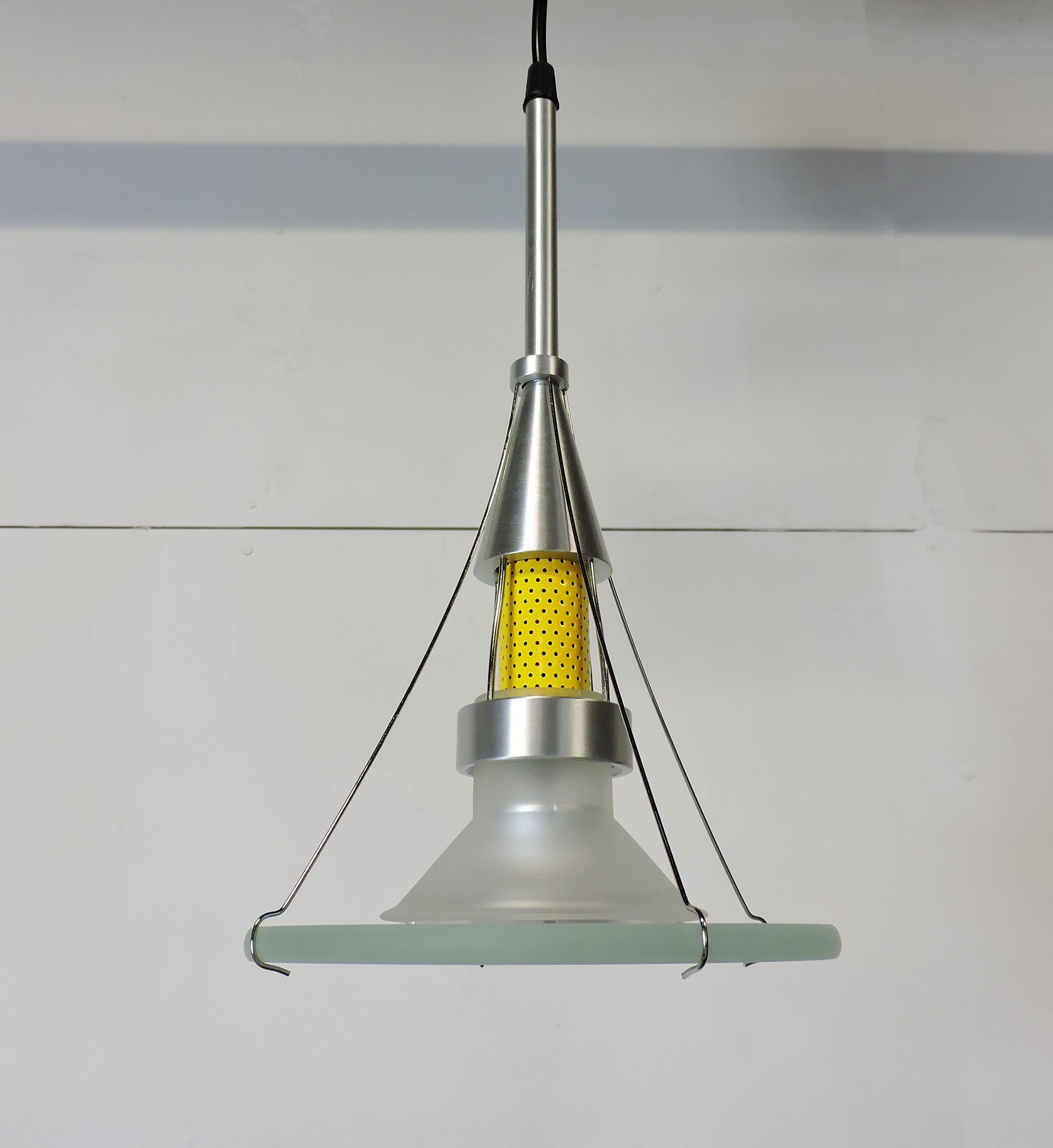 Postmoderne Lampe à suspension postmoderne NOS Ventilator Series de Robert Sonneman en vente