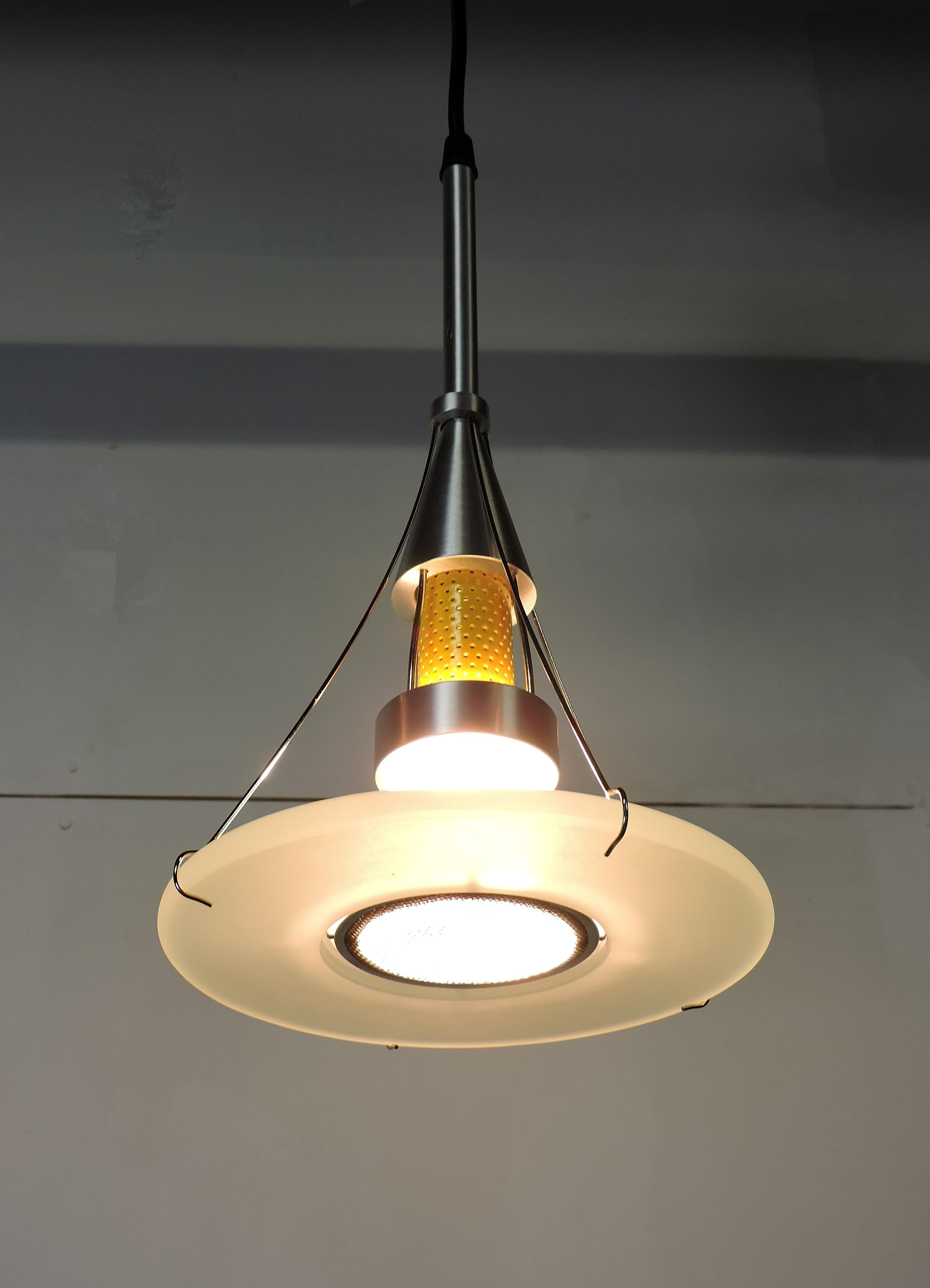 Robert Sonneman NOS Ventilator Series Postmodern Pendant Light In Good Condition In Chesterfield, NJ