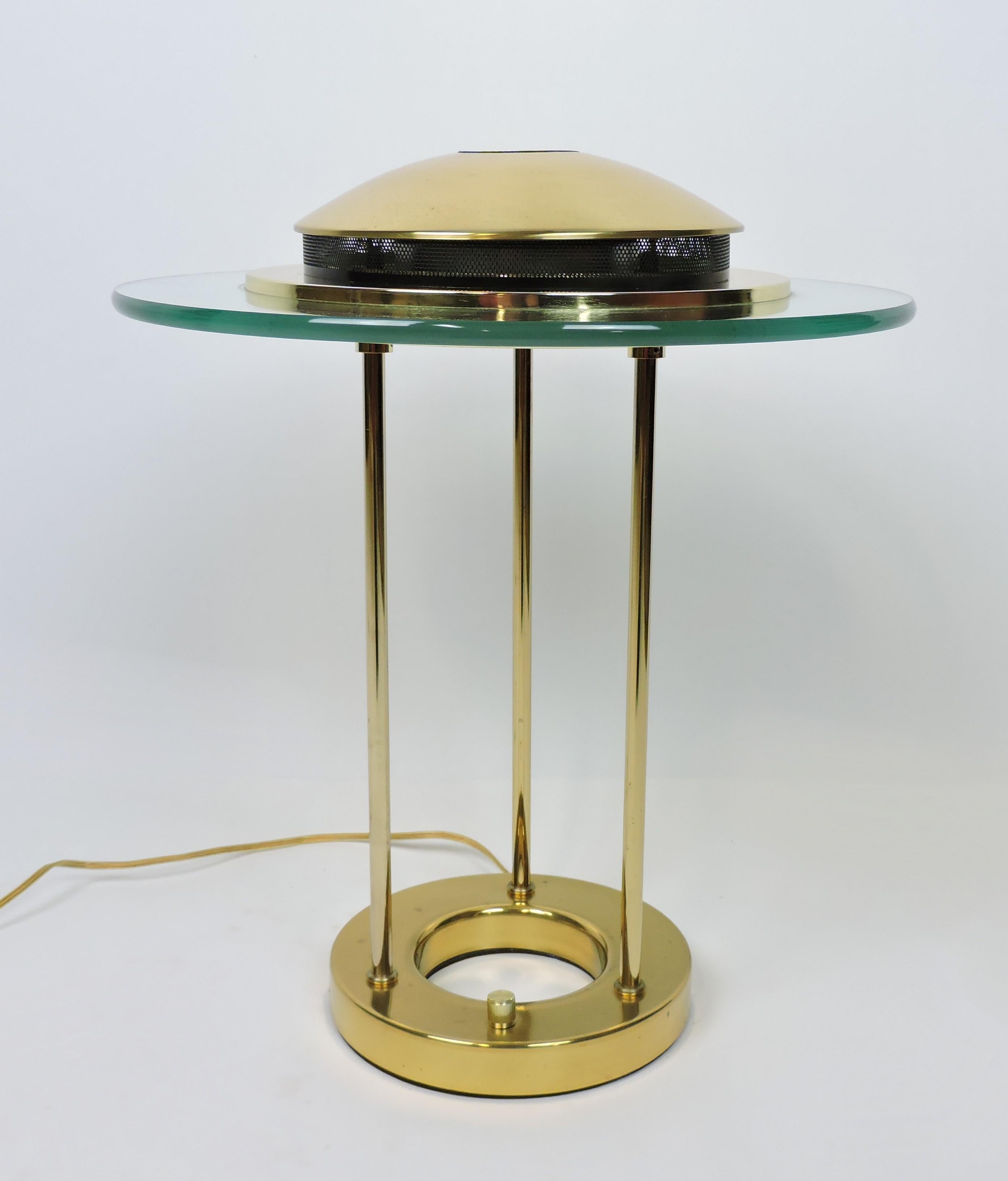 Robert Sonneman Saturn-Schreibtisch- oder Tischlampe Postmodern  (Postmoderne) im Angebot