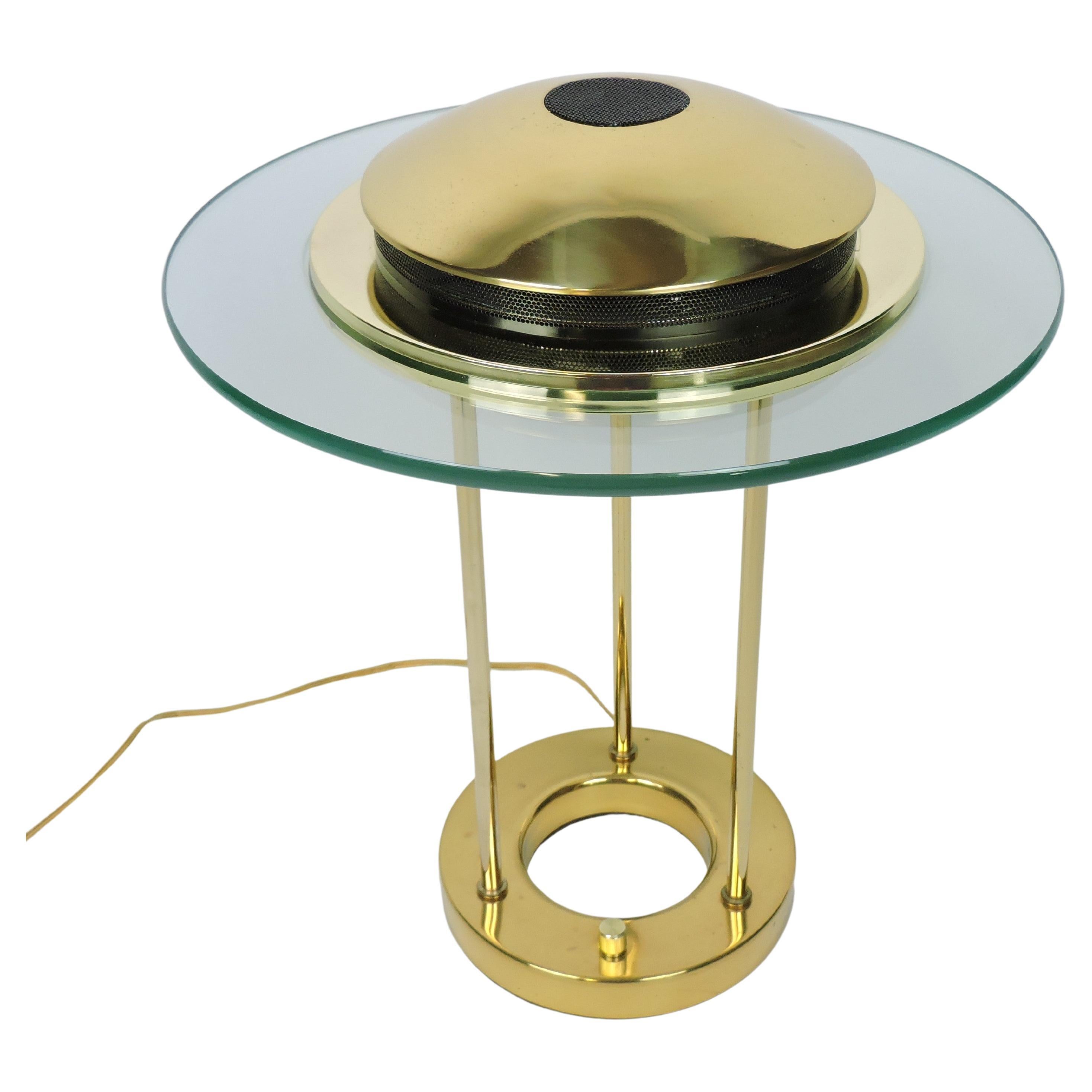Robert Sonneman lampe de bureau ou lampe de table postmoderne Saturn 