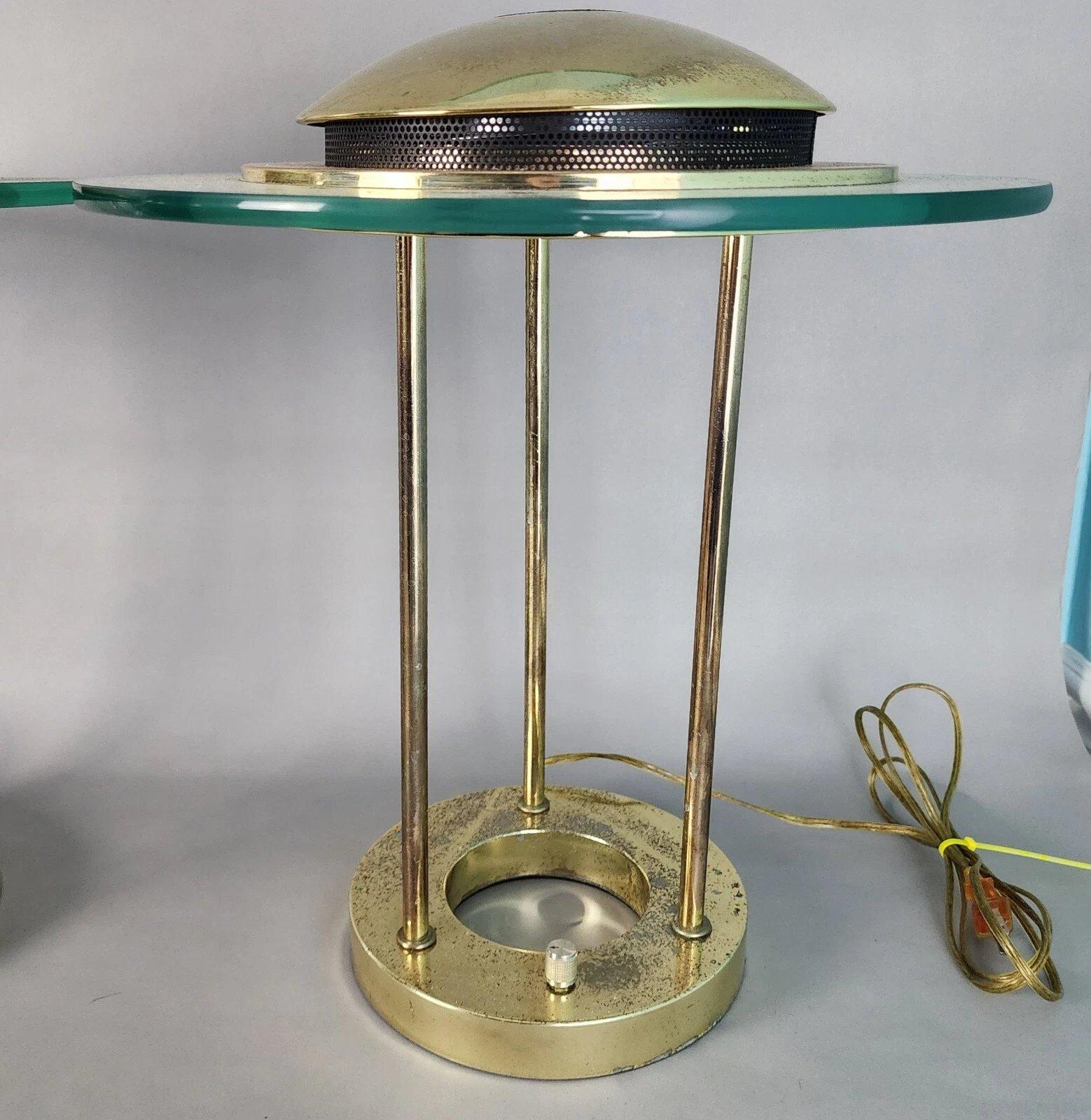 Robert Sonneman Saturn Desk Table Lamps Pair For Sale 6