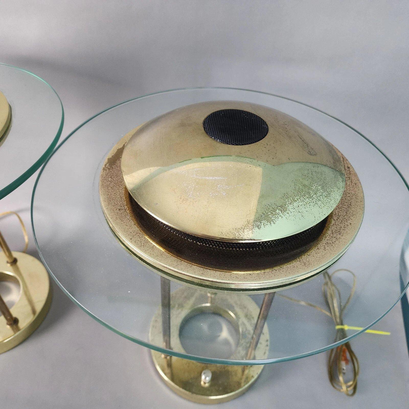Robert Sonneman Saturn Desk Table Lamps Pair For Sale 3
