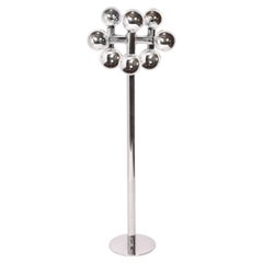 Skulpturale Chrom-Stehlampe von Robert Sonneman