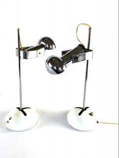 Robert Sonneman, Set of 2 T395 Table Lamp, Luci Milan, Italy, 1972