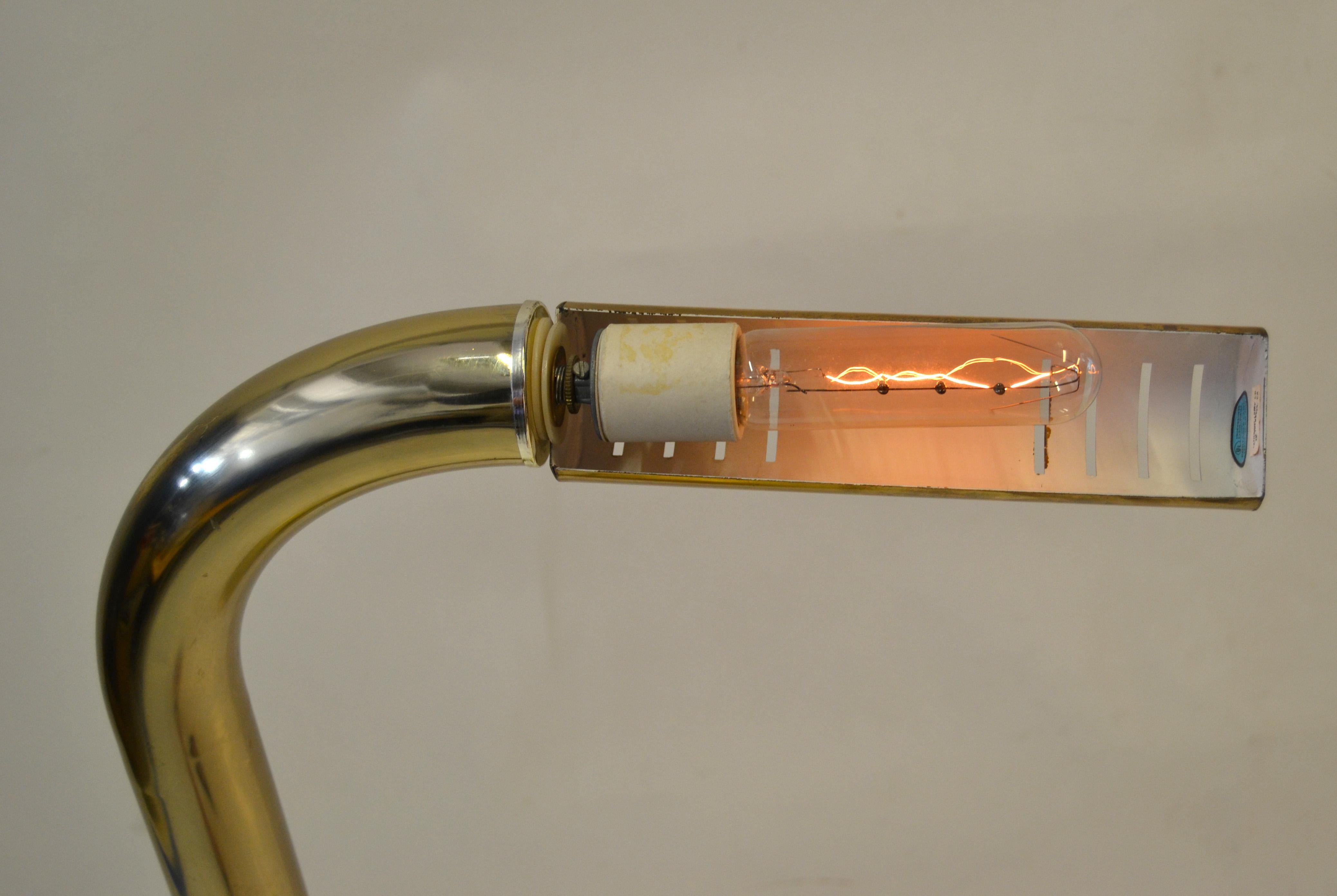 Regenbogen Lamp Company Space Age Bronze-Stehlampe entworfen von Jim Bindman, 1980 im Angebot 4