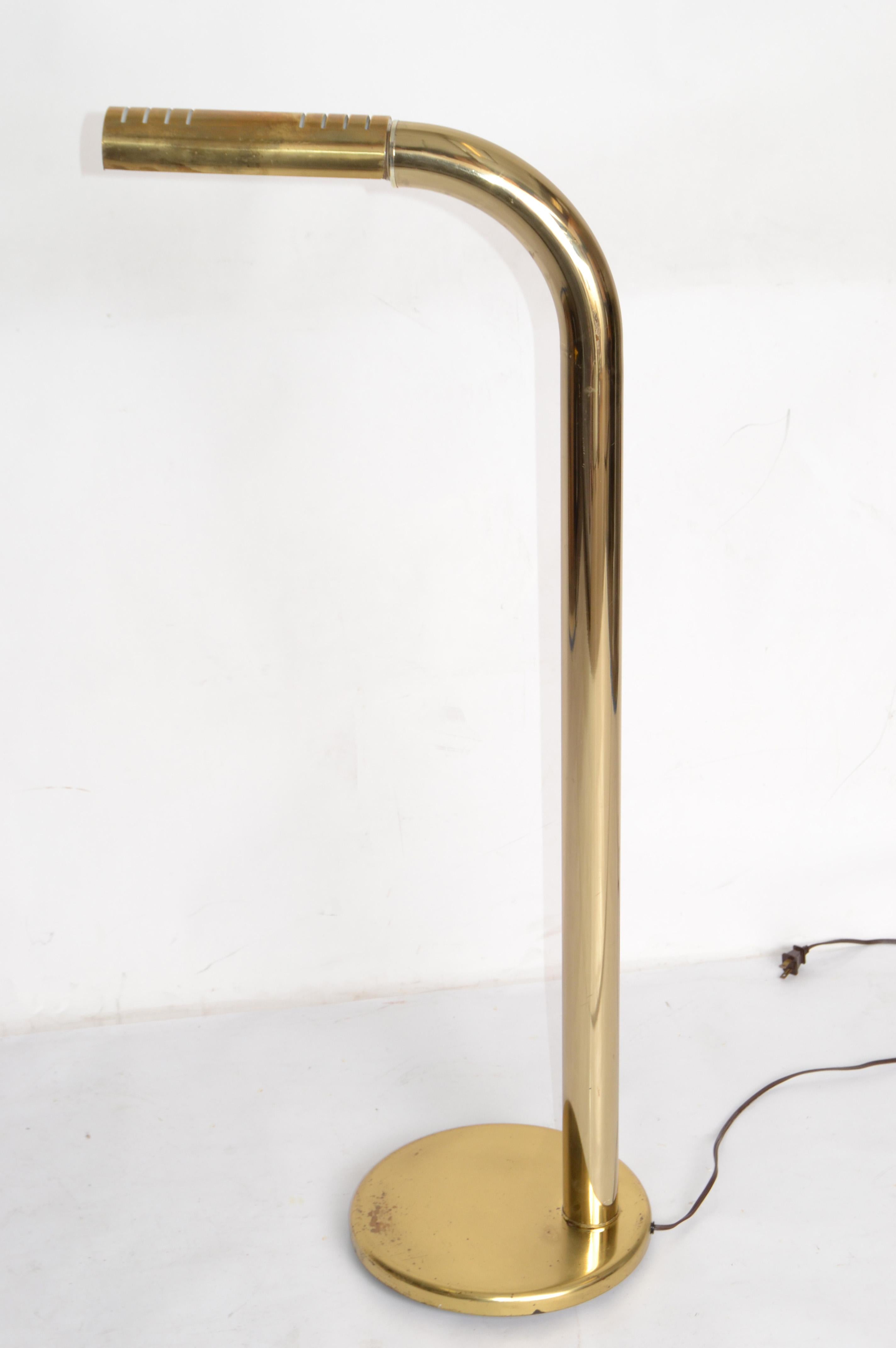 Regenbogen Lamp Company Space Age Bronze-Stehlampe entworfen von Jim Bindman, 1980 (Metall) im Angebot
