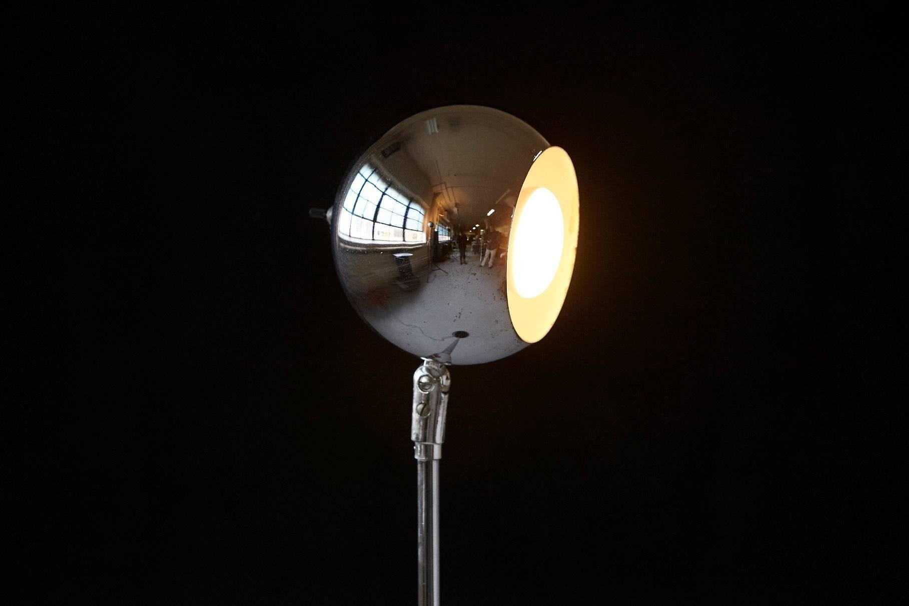 Robert Sonneman Style Chrome Eyeball Floor Lamp For Sale 1