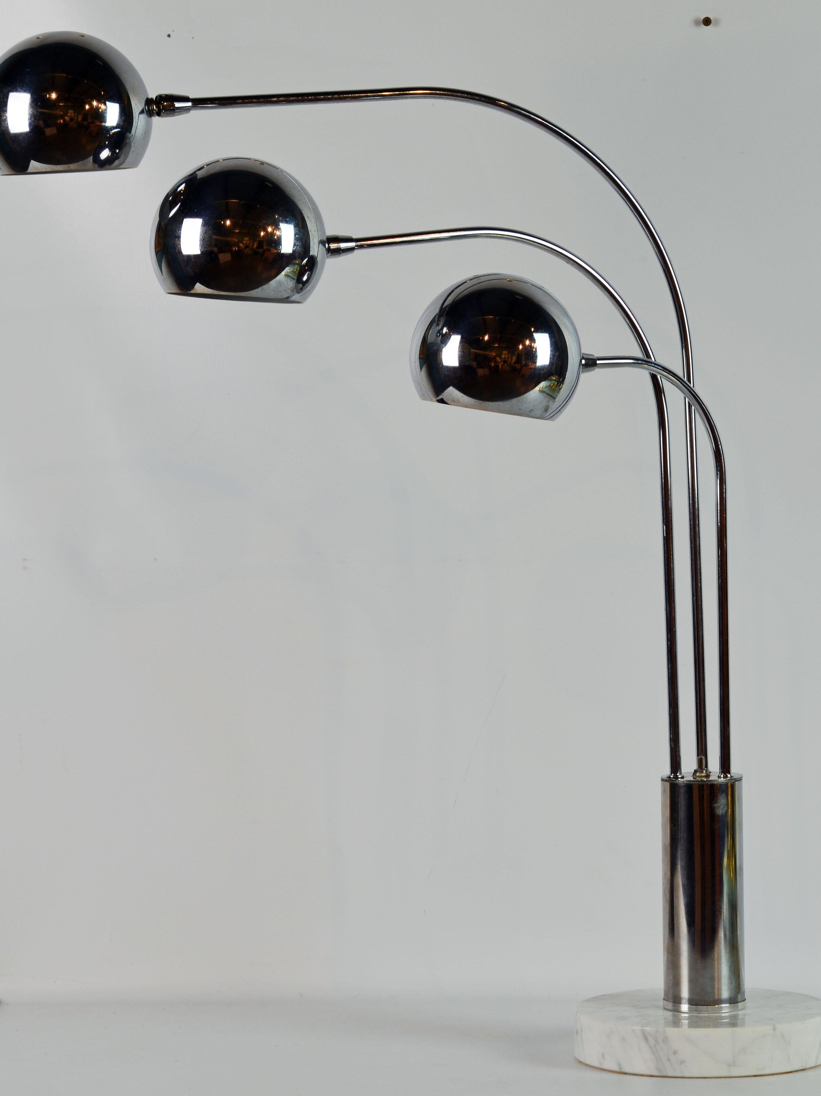 chrome eyeball lamp