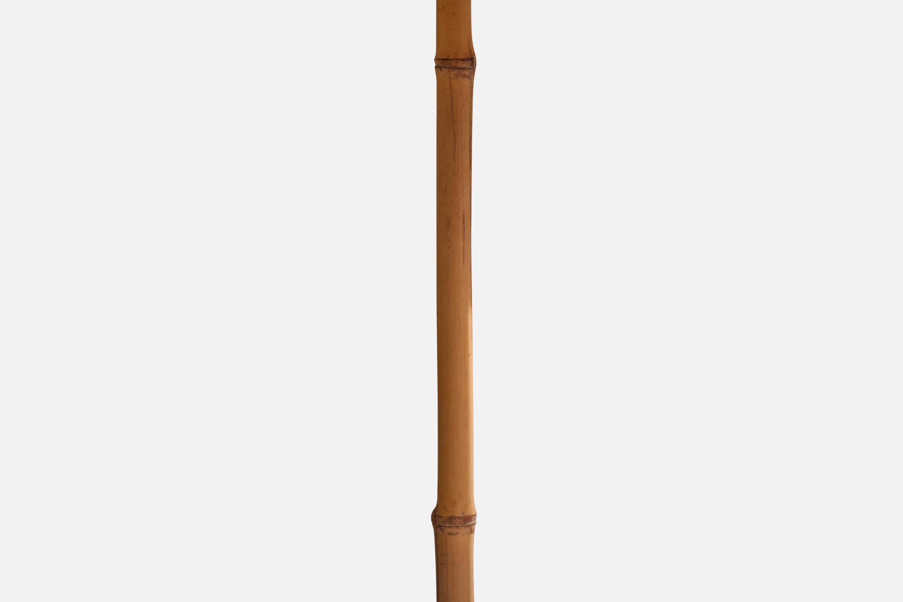 Robert Sonneman, Table Lamp, Bamboo, Stone, Paper, United States 1990s For Sale 2