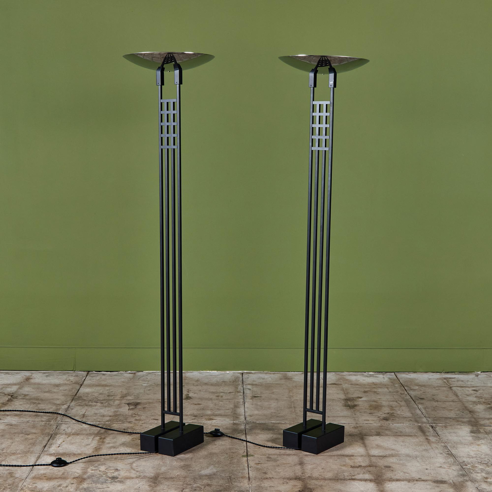 Post-Modern Robert Sonneman Torchiere Floor Lamp for George Kovacs For Sale