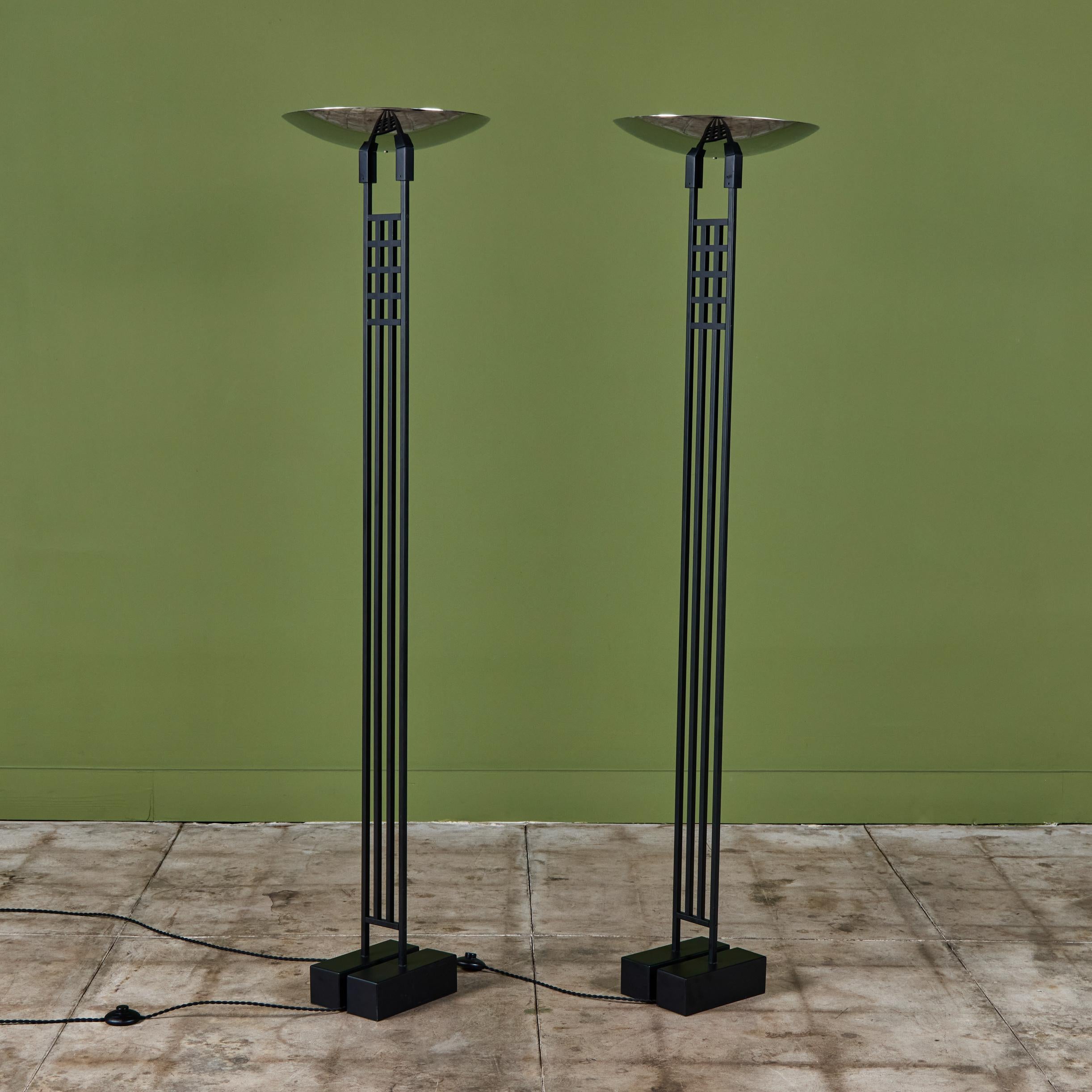 Robert Sonneman Torchiere Floor Lamp for George Kovacs In Good Condition For Sale In Los Angeles, CA
