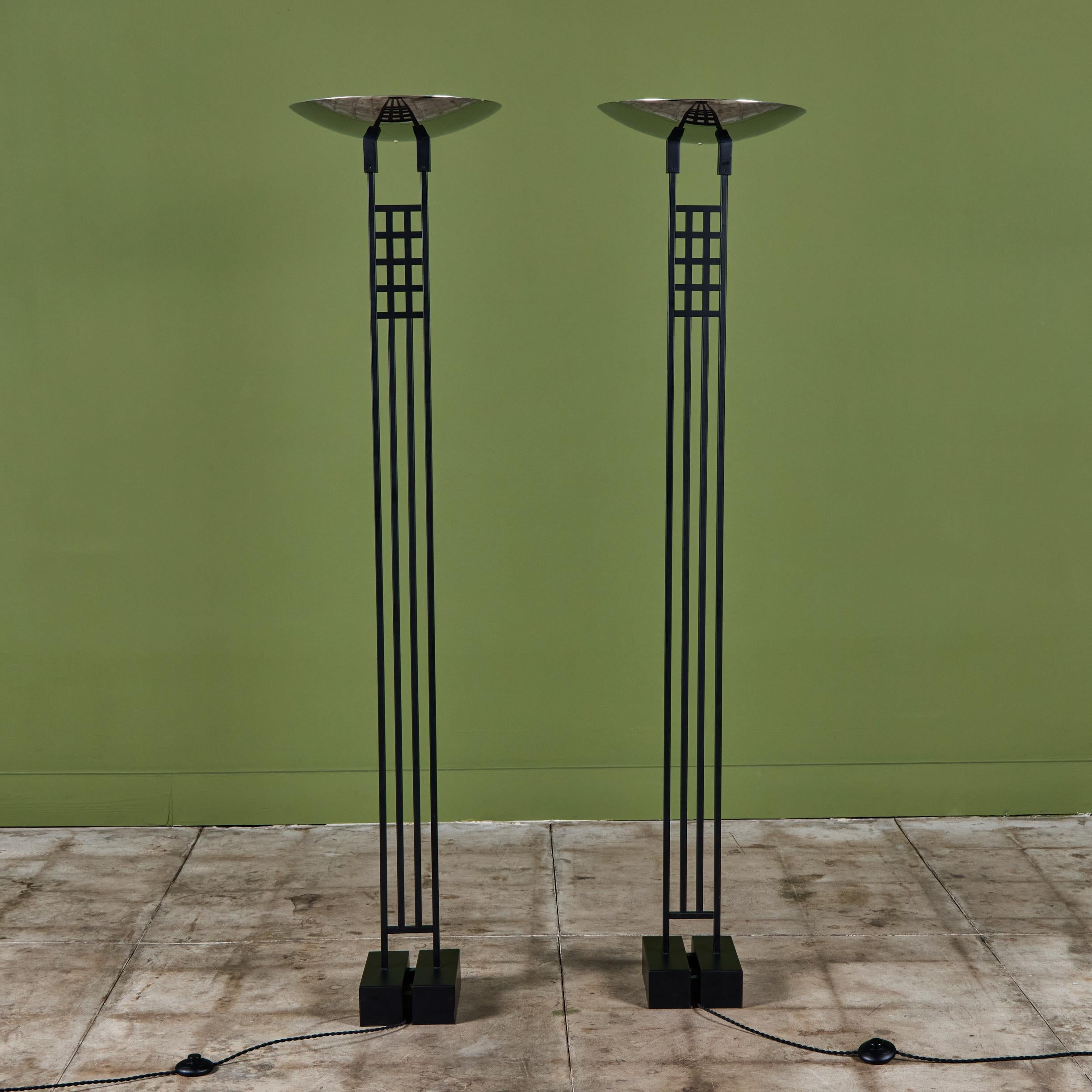 Late 20th Century Robert Sonneman Torchiere Floor Lamp for George Kovacs For Sale