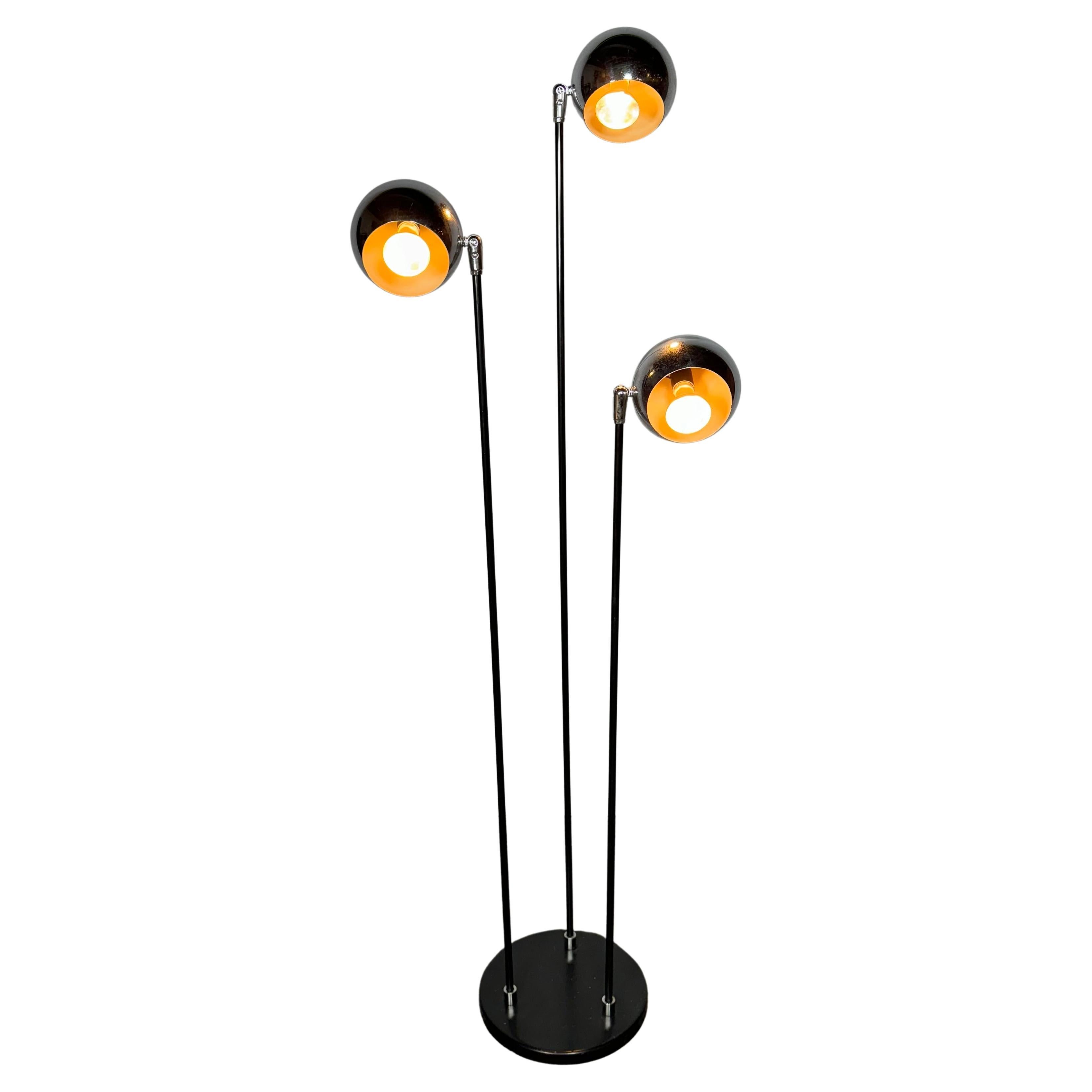 Robert Sonneman Triple Eyeball Floor Lamp, , Chrome Ball Globes