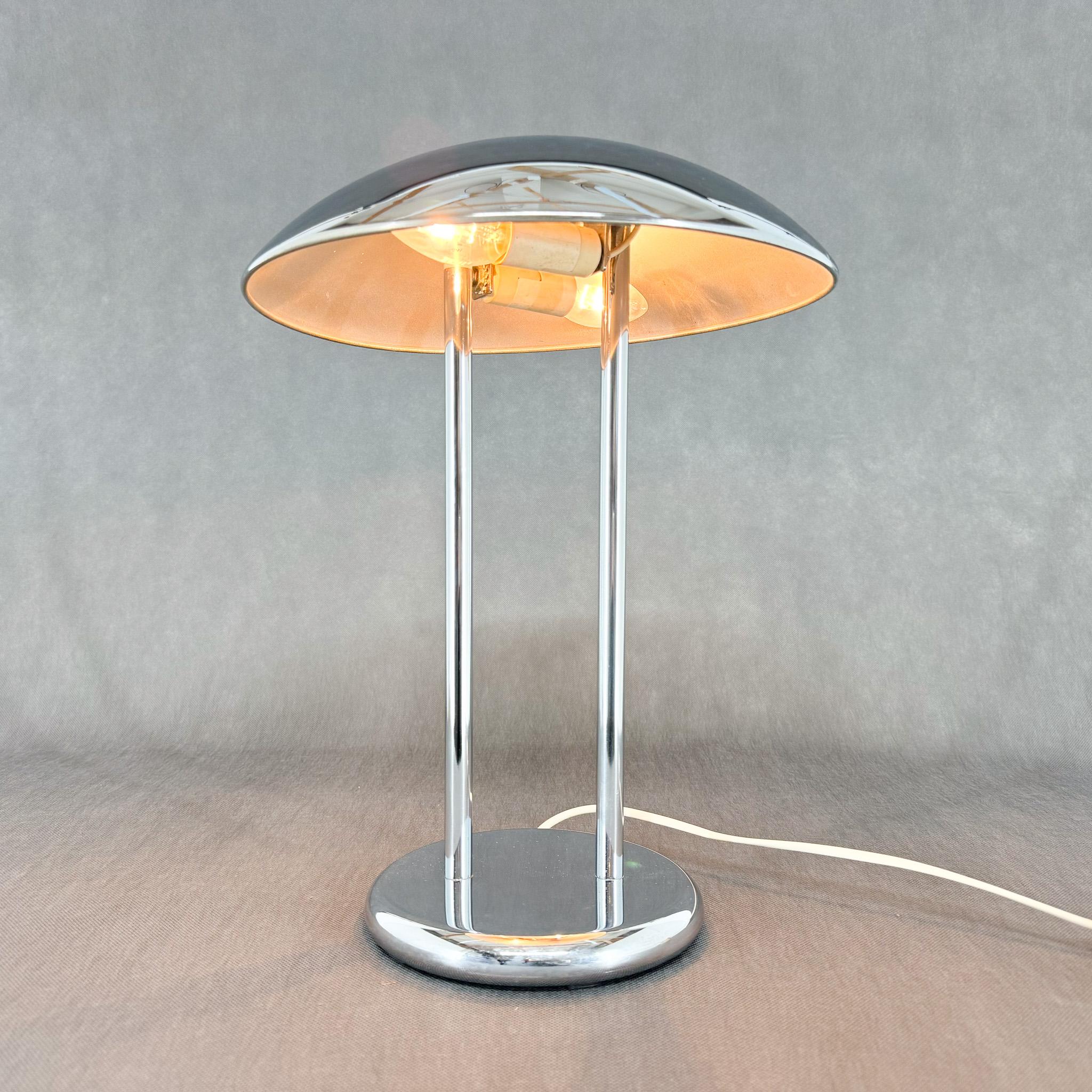 Robert Sonneman's Chrome Mushroom Lamp for Ikea, 1980s In Good Condition For Sale In Praha, CZ