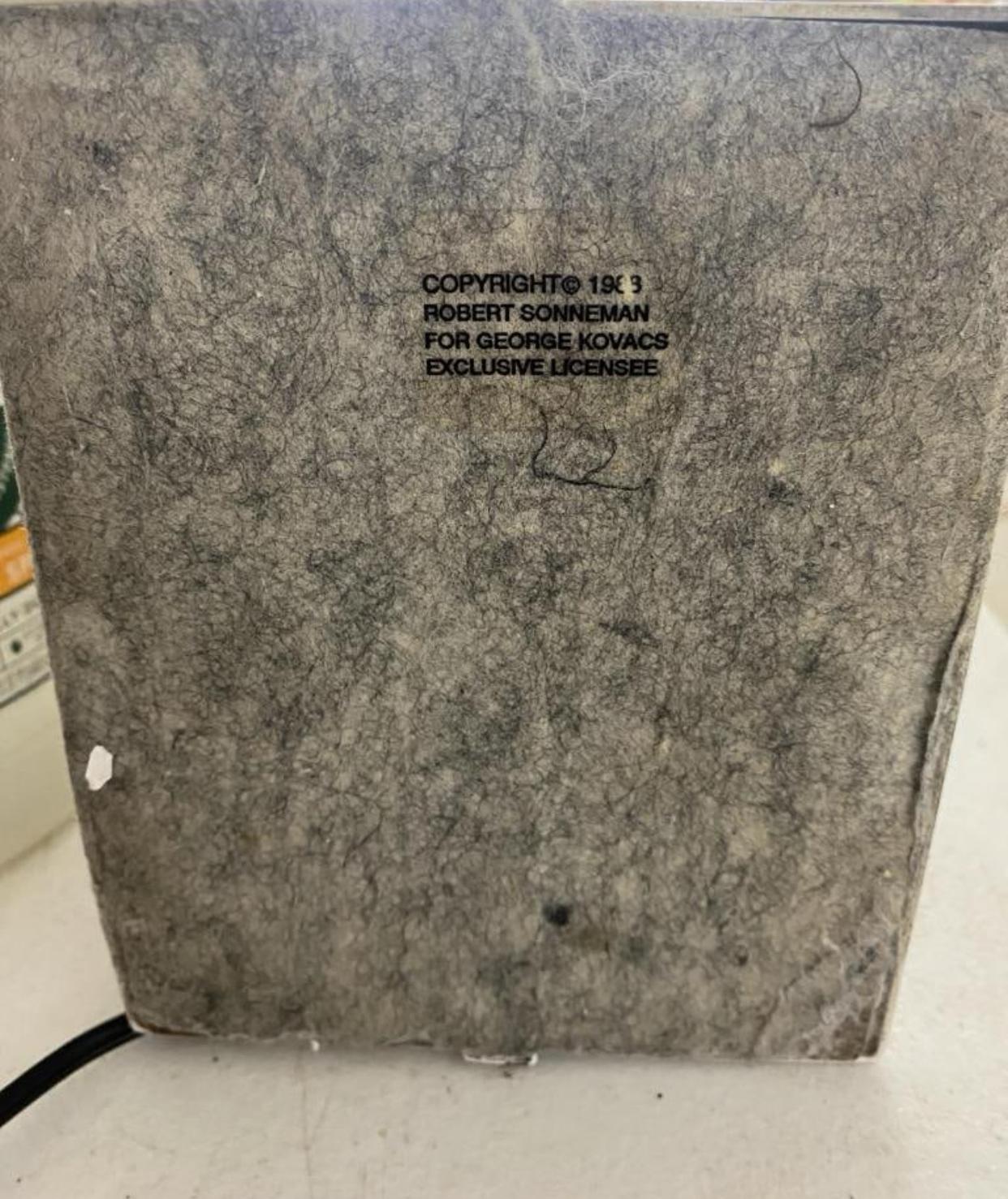 Robert Sonnomen pour George Kovacs, lampadaire halogène post-moderne en émail blanc en vente 3