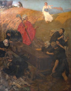 The Founding Of Durham by Saint Cuthbert, Patron Saint Of Northumbria, 1902