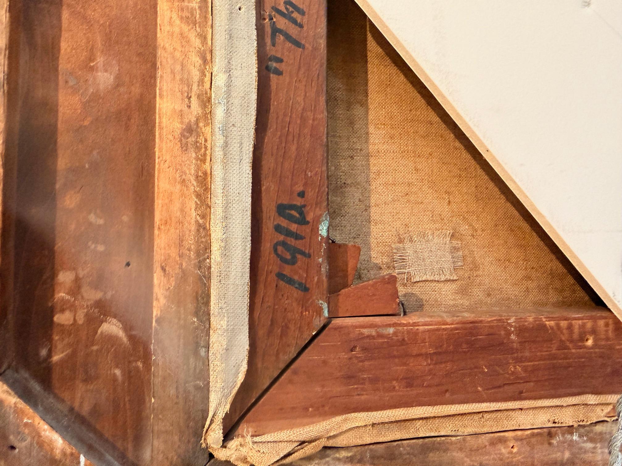 „Das graue Haus“ (Braun), Landscape Painting, von Robert Spencer