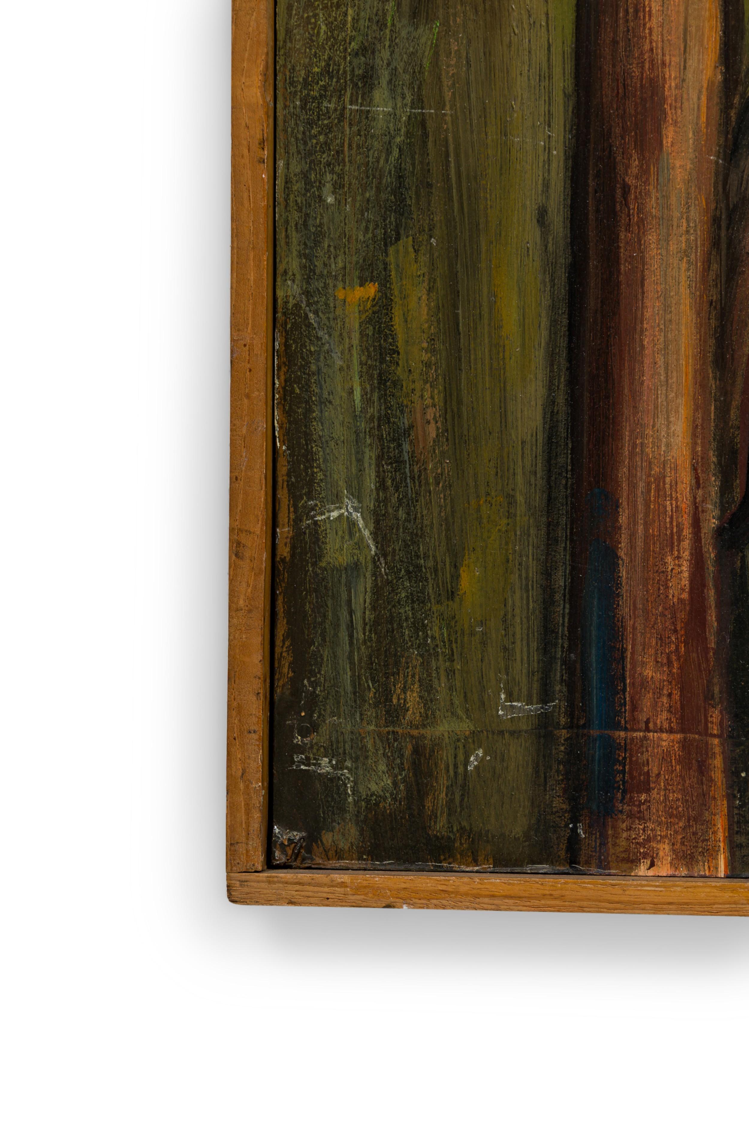 Robert Springfels American Contemporary Boy with a Cello Oil on Board im Angebot 1