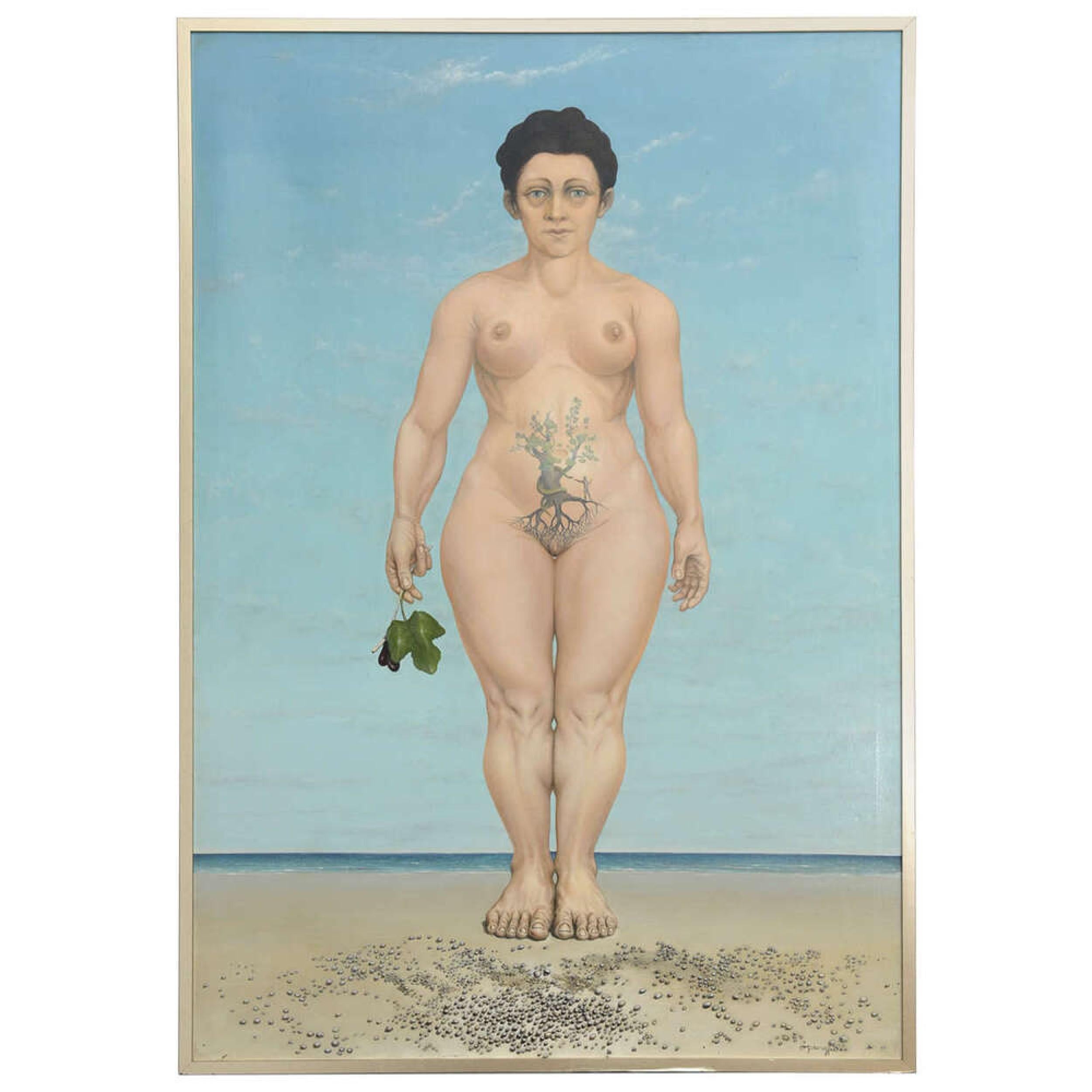 Robert Springfels Amerikanisches Zeitgenössisches Öl auf Leinwand Figuratives Gemälde, Titel im Angebot 3