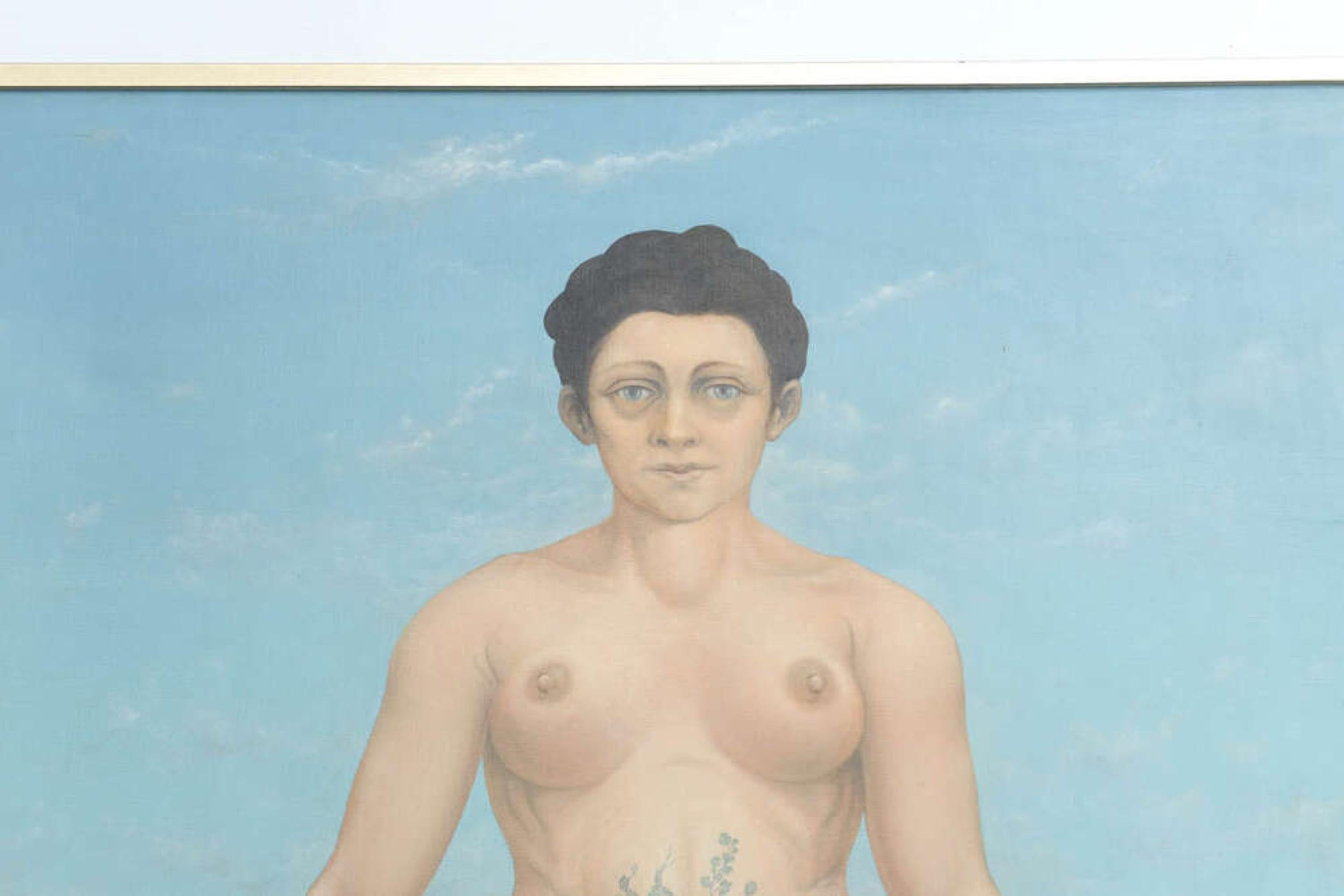 Robert Springfels Amerikanisches Zeitgenössisches Öl auf Leinwand Figuratives Gemälde, Titel im Angebot 1