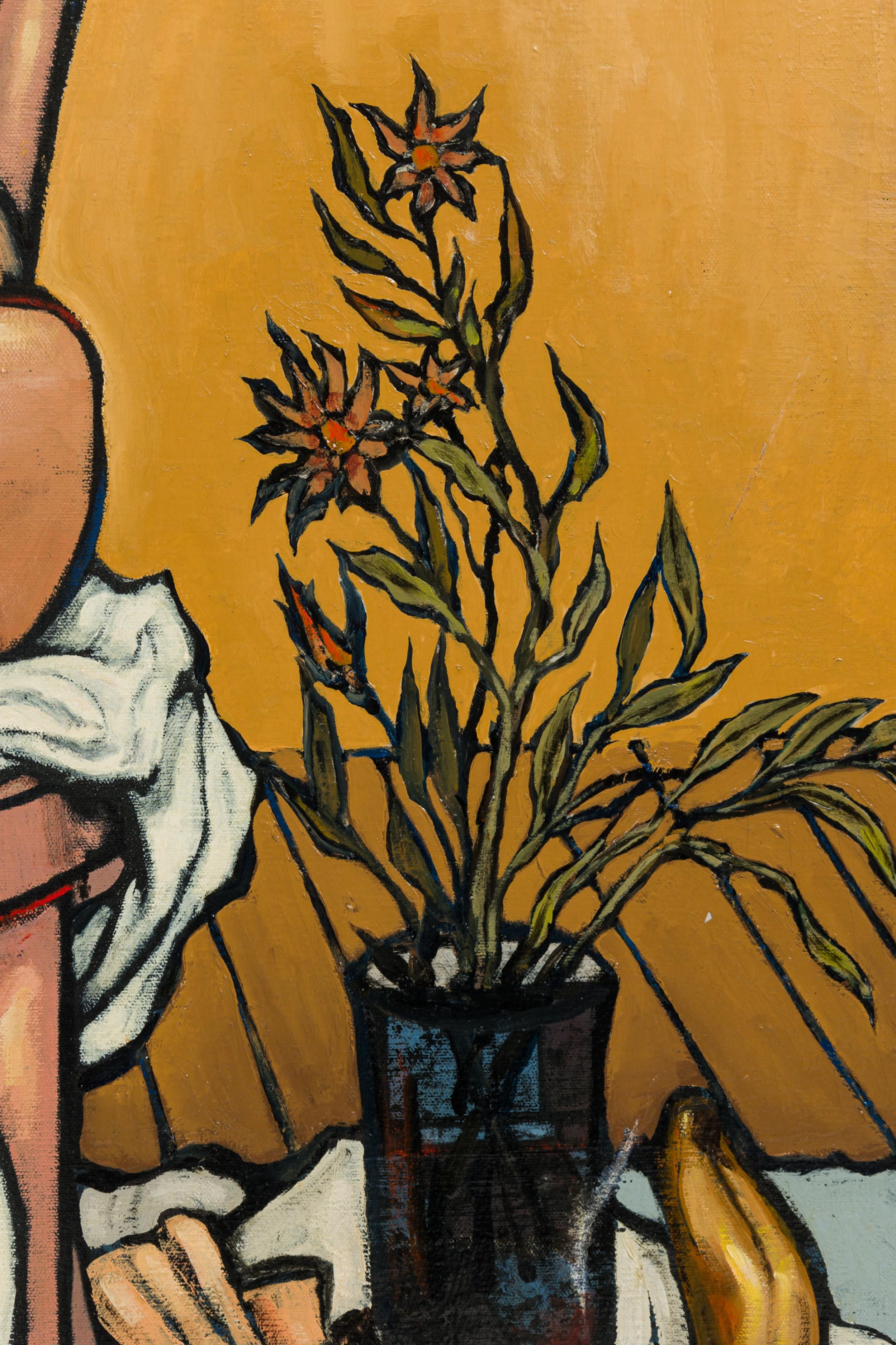 Robert Springfels American Contemporary Oil on Canvas, Titled 