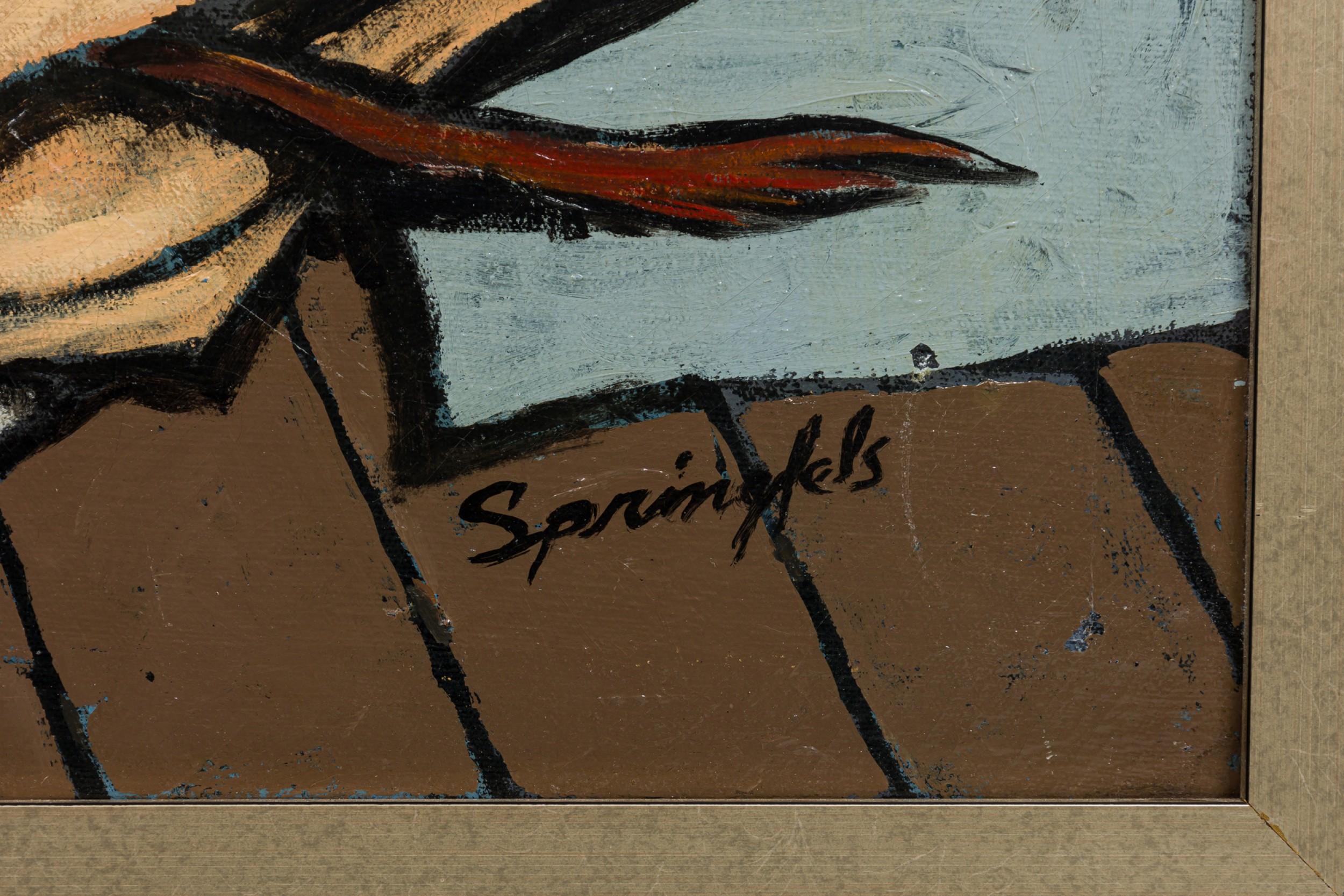 Robert Springfels American Contemporary Oil on Canvas, Titled 