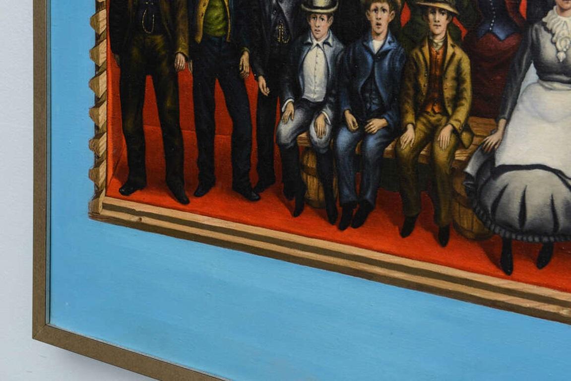 Amerikanisches figuratives Gemälde, Öl auf Leinwand, Robert Springfels im Angebot 2