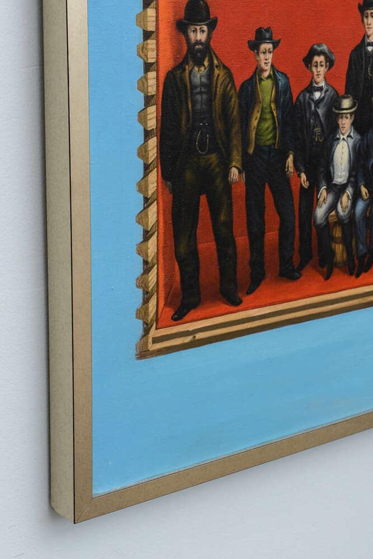 Amerikanisches figuratives Gemälde, Öl auf Leinwand, Robert Springfels im Zustand „Gut“ im Angebot in Queens, NY