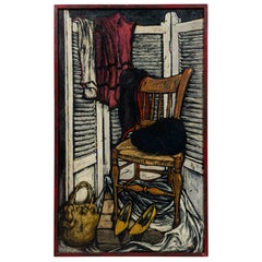 Robert Springfels American Oil on Canvas, Titled: "Composition # 35"