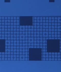 Tokyo 3, Minimalist Geometric Abstract Screenprint by Robert Squeri