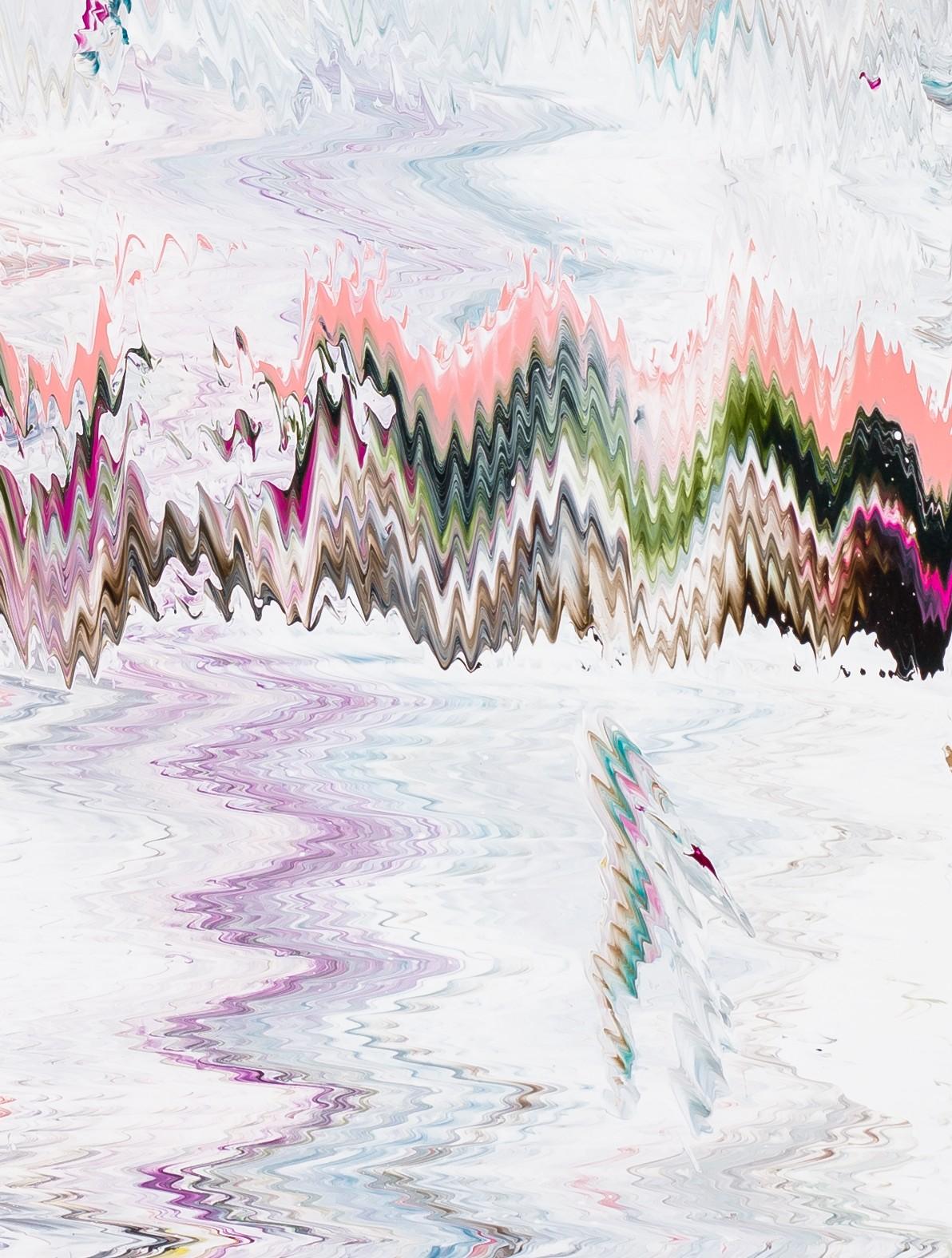 Conversations is an acrylic on canvas painting by Robert Standish, signed, titled and dated verso. The art is 40 x 30 inches canvas size and 41.25 x 31.25 inches framed. Framed in a contemporary white frame chosen by the artist. 

For over two