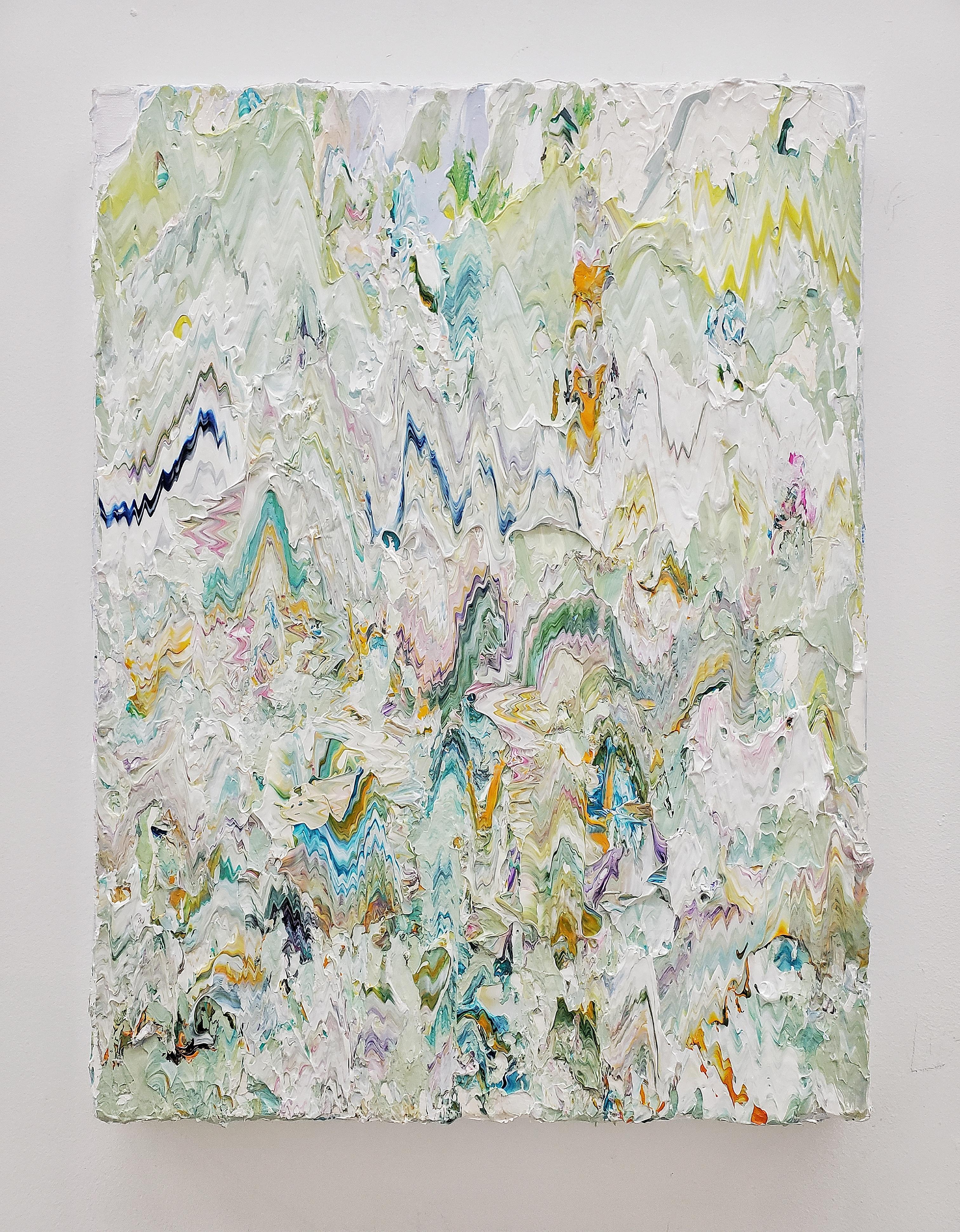 Minimalistisches, strukturiertes Acrylgemälde „Fifth Impression“ von Robert Standish im Angebot 1