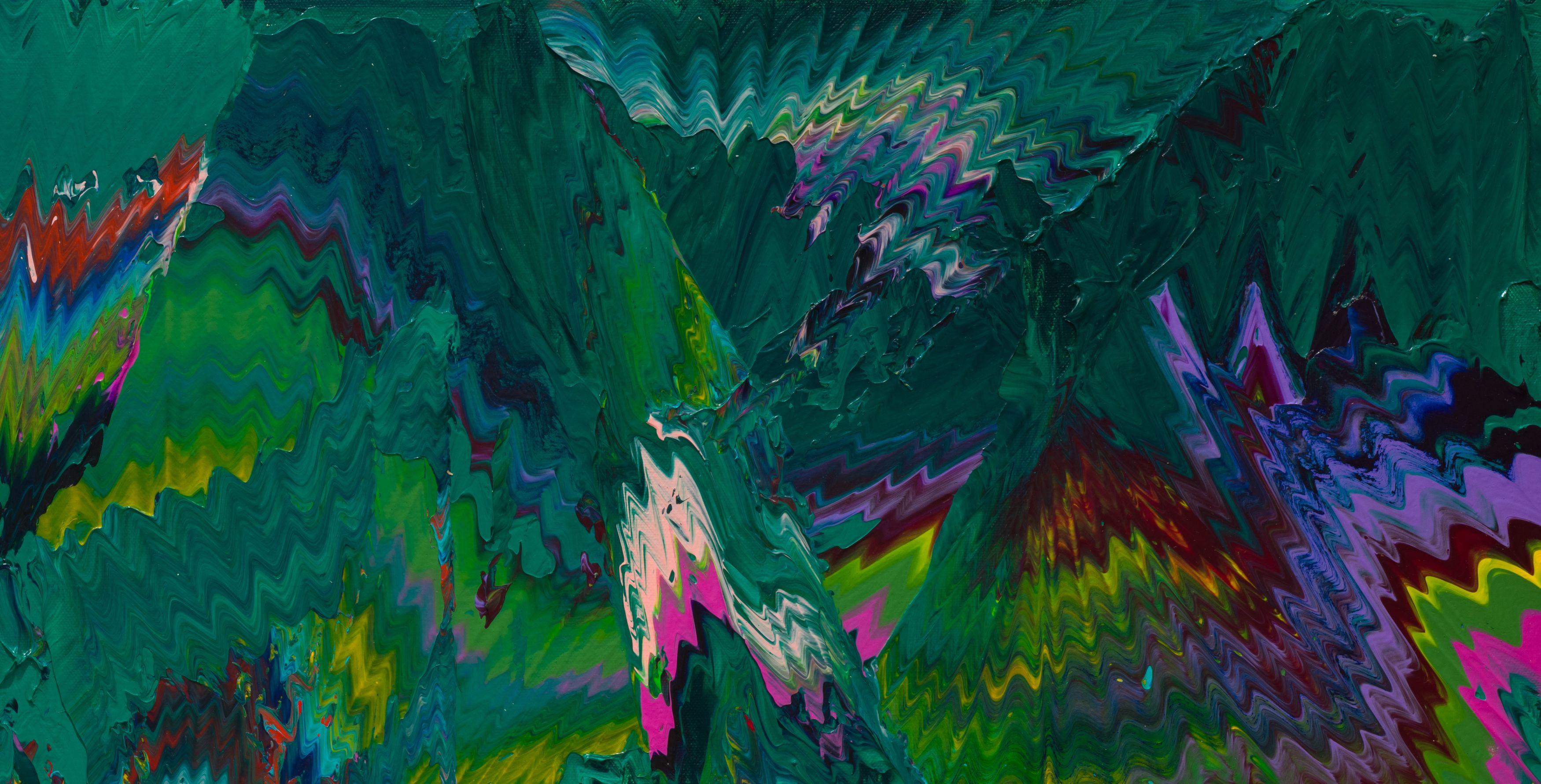 Meadow at Dusk - Abstract Painting by Robert Standish