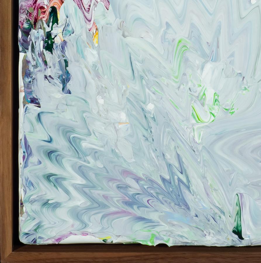 Rapids ist ein Gemälde in Acryl auf Leinwand, 36 x 24 Zoll, signiert, betitelt und datiert verso. Gerahmt in einem zeitgenössischen Holzrahmen.
