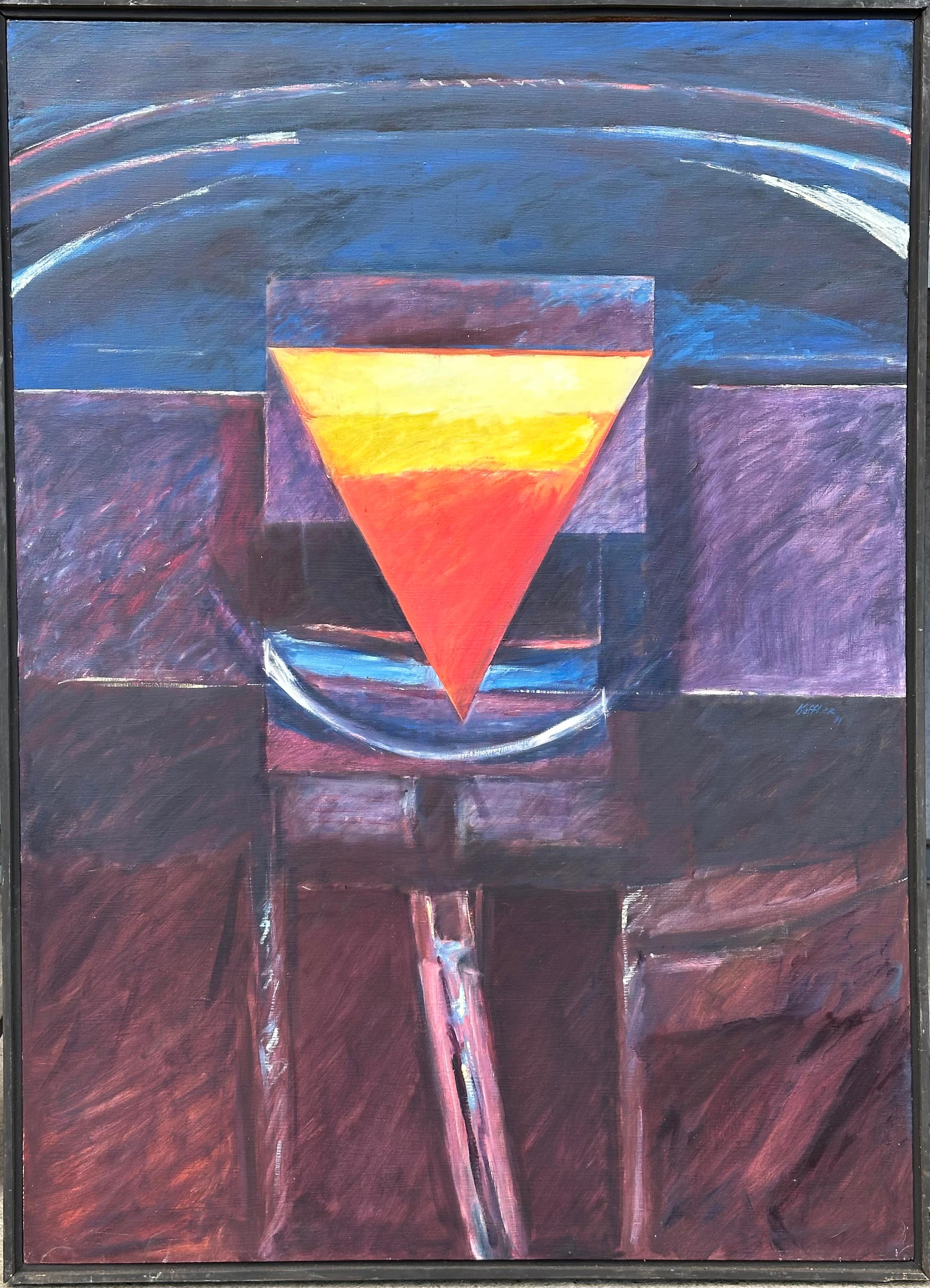 Robert Steven Koffler Abstract Painting - Unnumbered Triangle