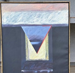 Violet Triangle (Post-Modern Geometric Abstract Landscape)