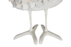 Robert Stimban Stylized White Paper Mache Owl