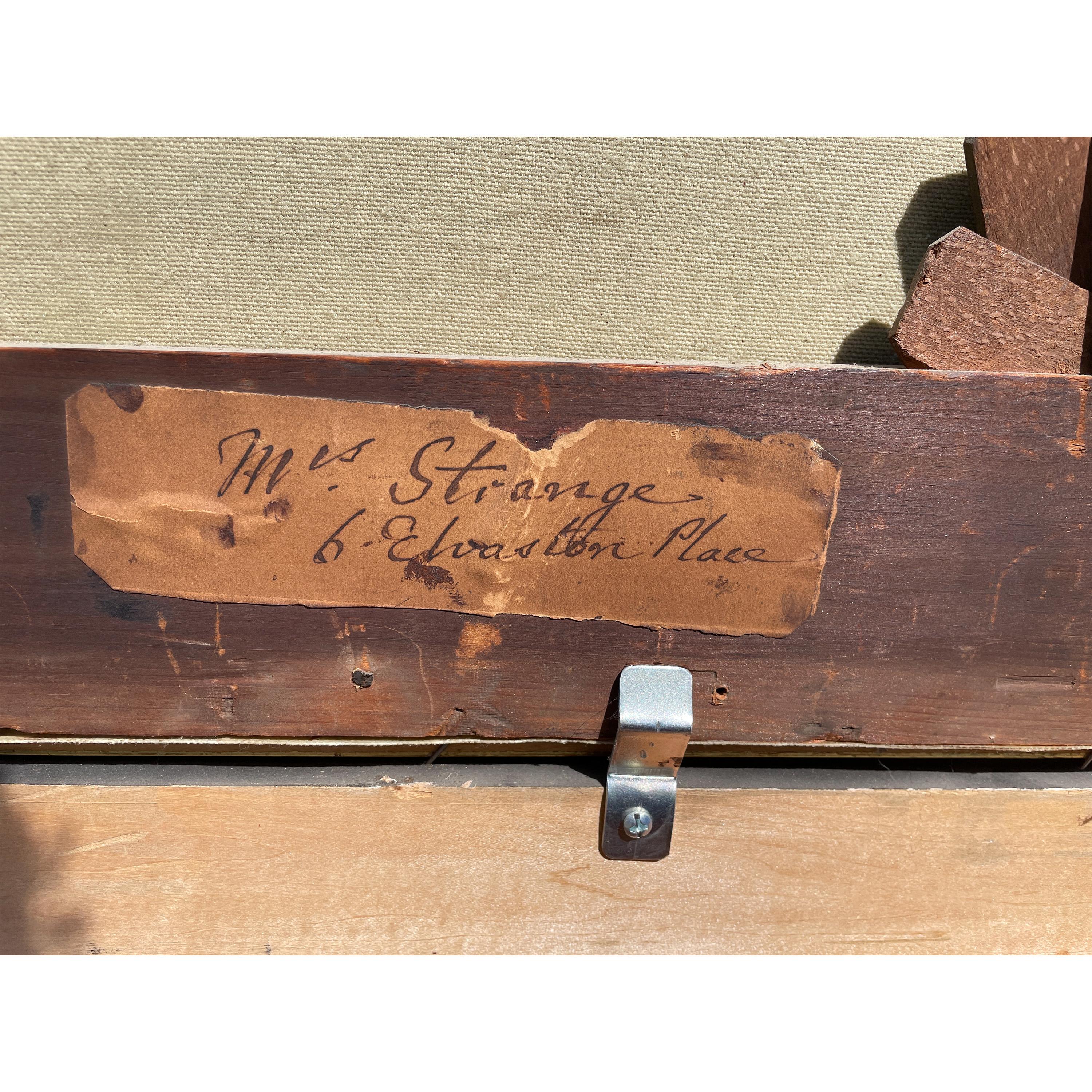 Ancienne peinture à l'huile de marine maritime du 19ème siècle représentant un navire de guerre HMS Britannia 1835 en vente 10