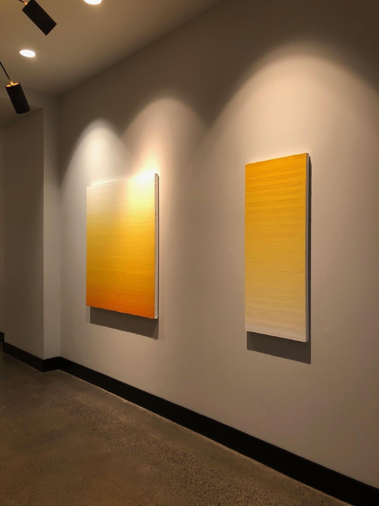 Robert Stuart, Untitled Yellow Progression, abstract colorfield painting, 2019 3