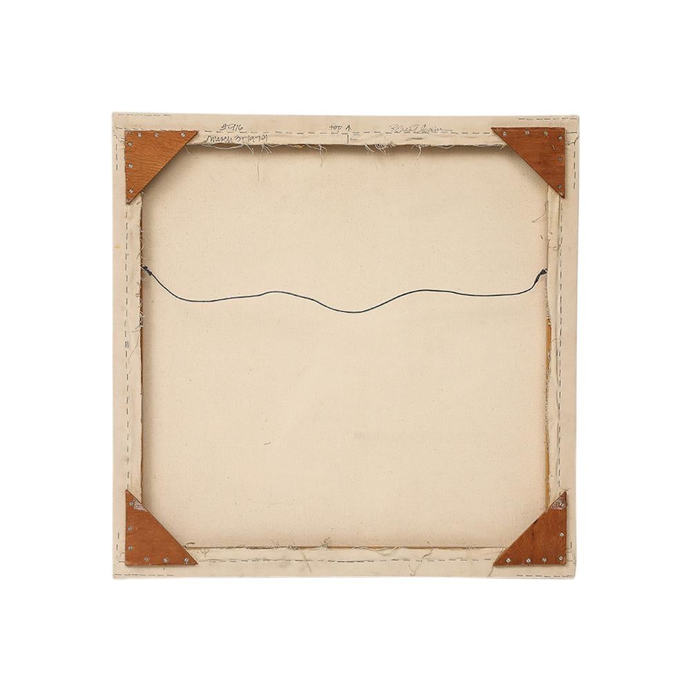 Pintura de Robert Swain, Abstracto, Acrílico sobre lienzo, Rosa, Azul, Verde, Firmado en venta 5