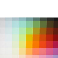 Robert Swain Painting, Abstract, Acrylic on Canvas, Pink, Blue, Green, Signed