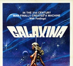 Original Vintage Film Poster Galaxina Dorothy Stratten Playboy SciFi Movie Art