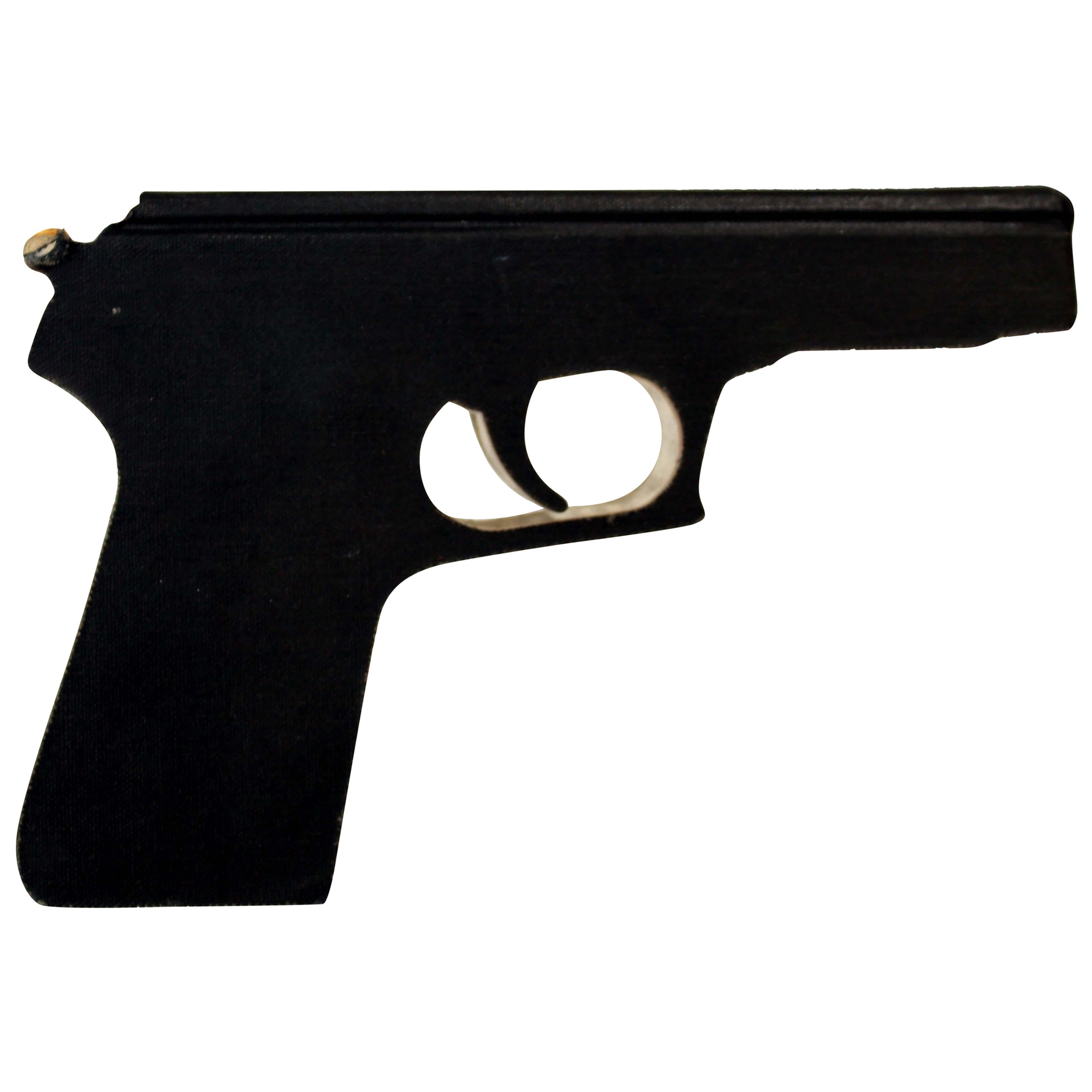 Robert The Hand Cut Book Gun Sculpture Signed Make Your Schools Work, 1996