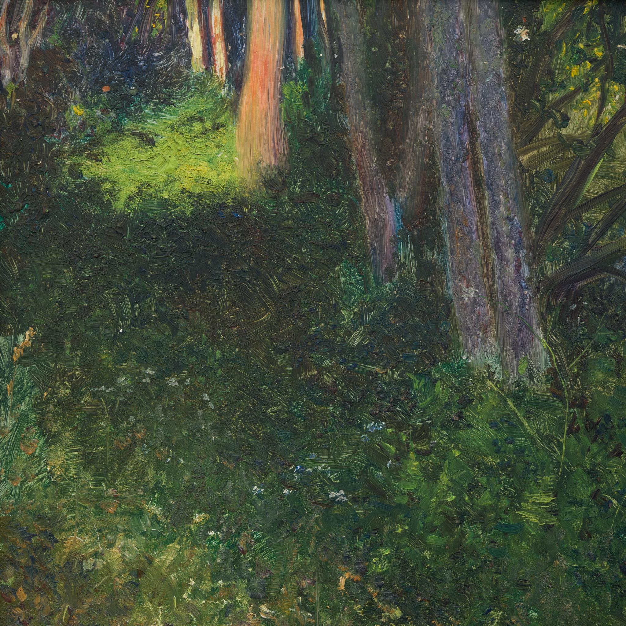 A Glimpse of Morning Light, Dalarö, Oil Painting on Board From the Late 1800s 1