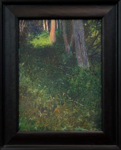 A Glimpse of Morning Light, Dalarö, Oil Painting on Board From the Late 1800s