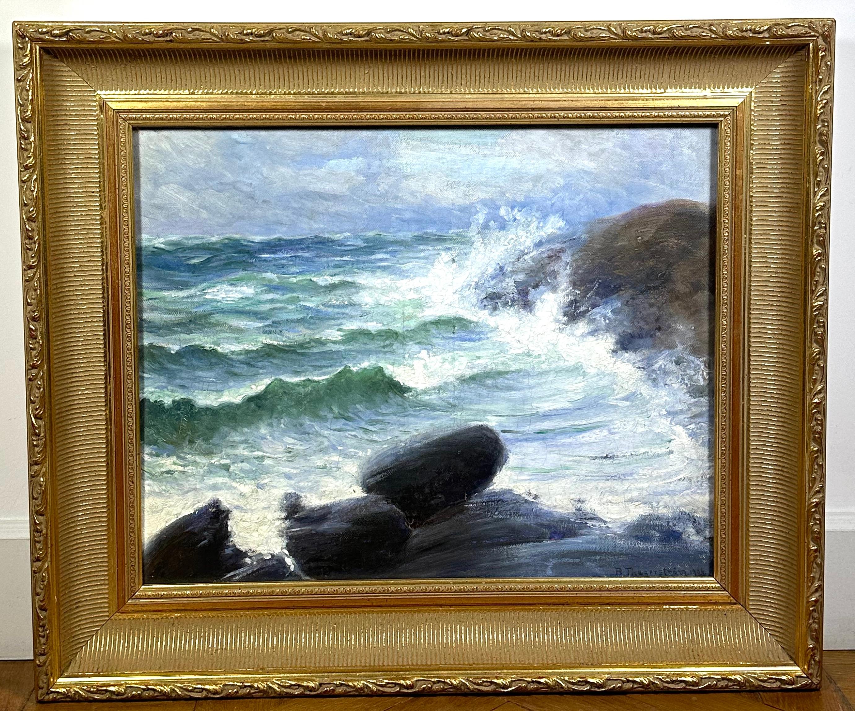 Robert Thegerström Gemälde Öl auf Leinwand signiert und datiert 1906 im Zustand „Gut“ im Angebot in Paris, FR