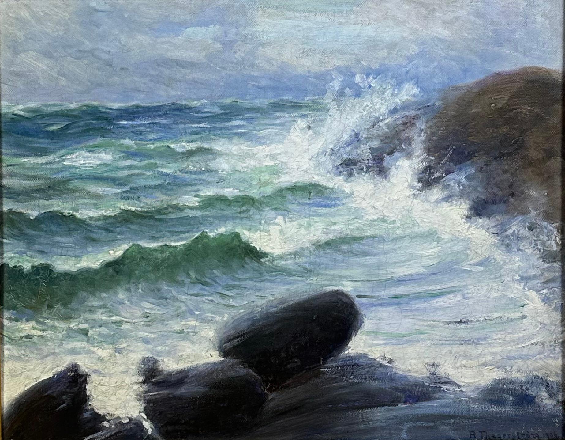 Robert Thegerström Gemälde Öl auf Leinwand signiert und datiert 1906 (20. Jahrhundert) im Angebot