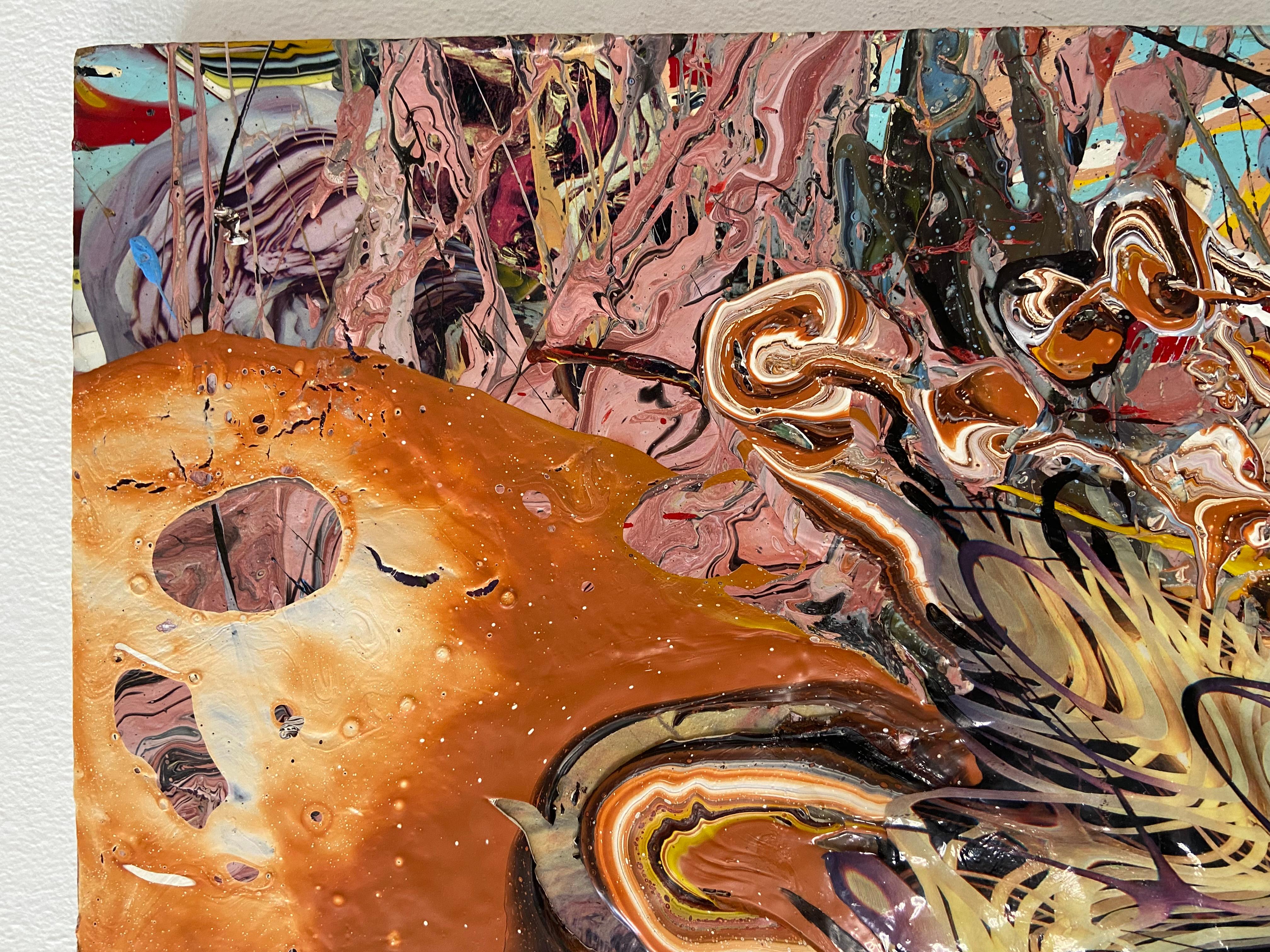 Strati di esagerazione - Abstract Painting Marrone di Robert Treece